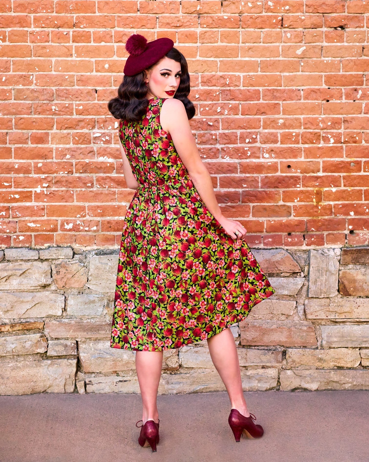 Pomegranate Midi Dress — Soul Flow Apparel