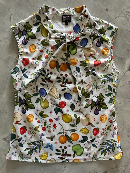 Fruits & Butterflies Bow Top - 4x Only — Soul Flow Apparel