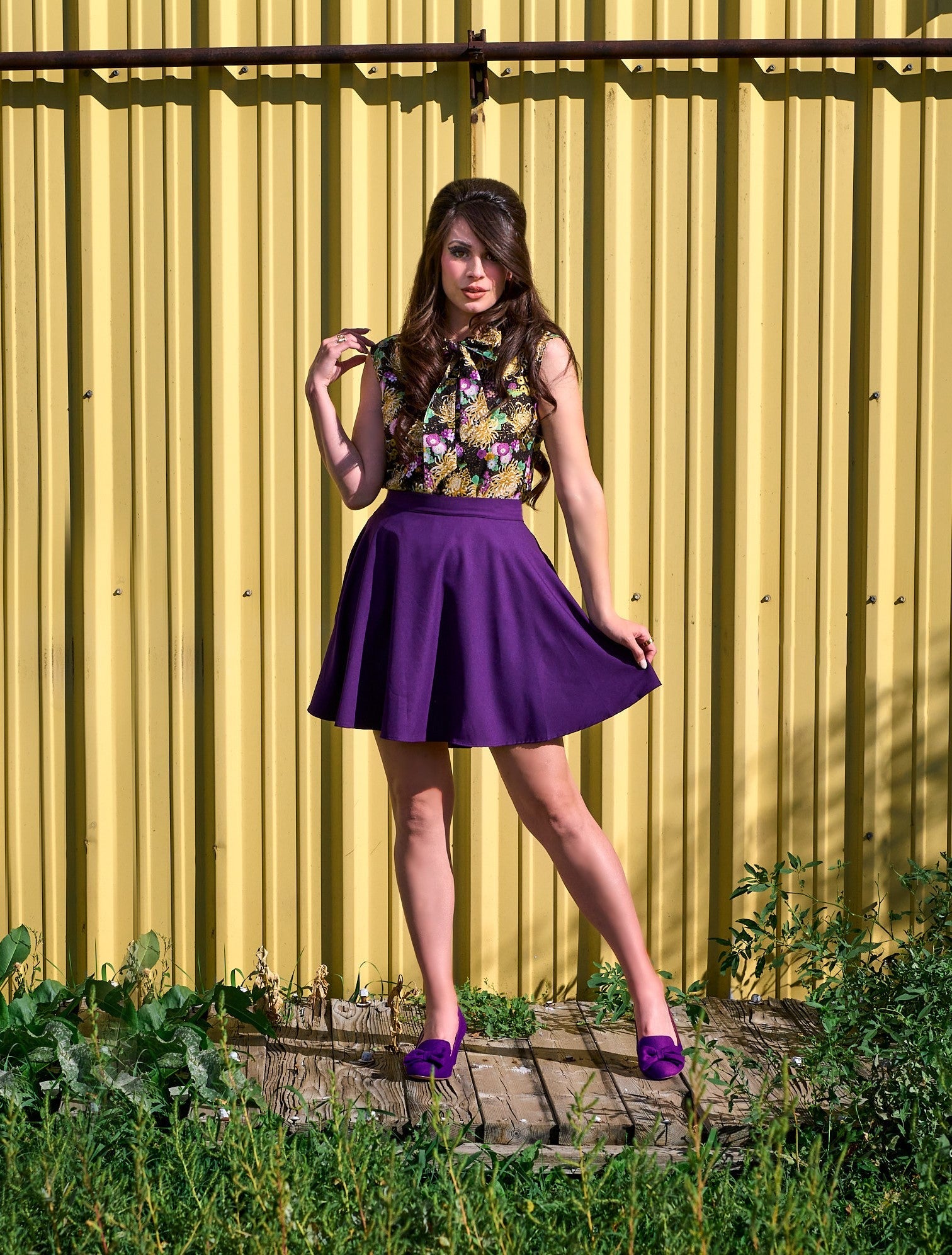 Purple Skater Skirt - Xs Only — Soul Flow Apparel