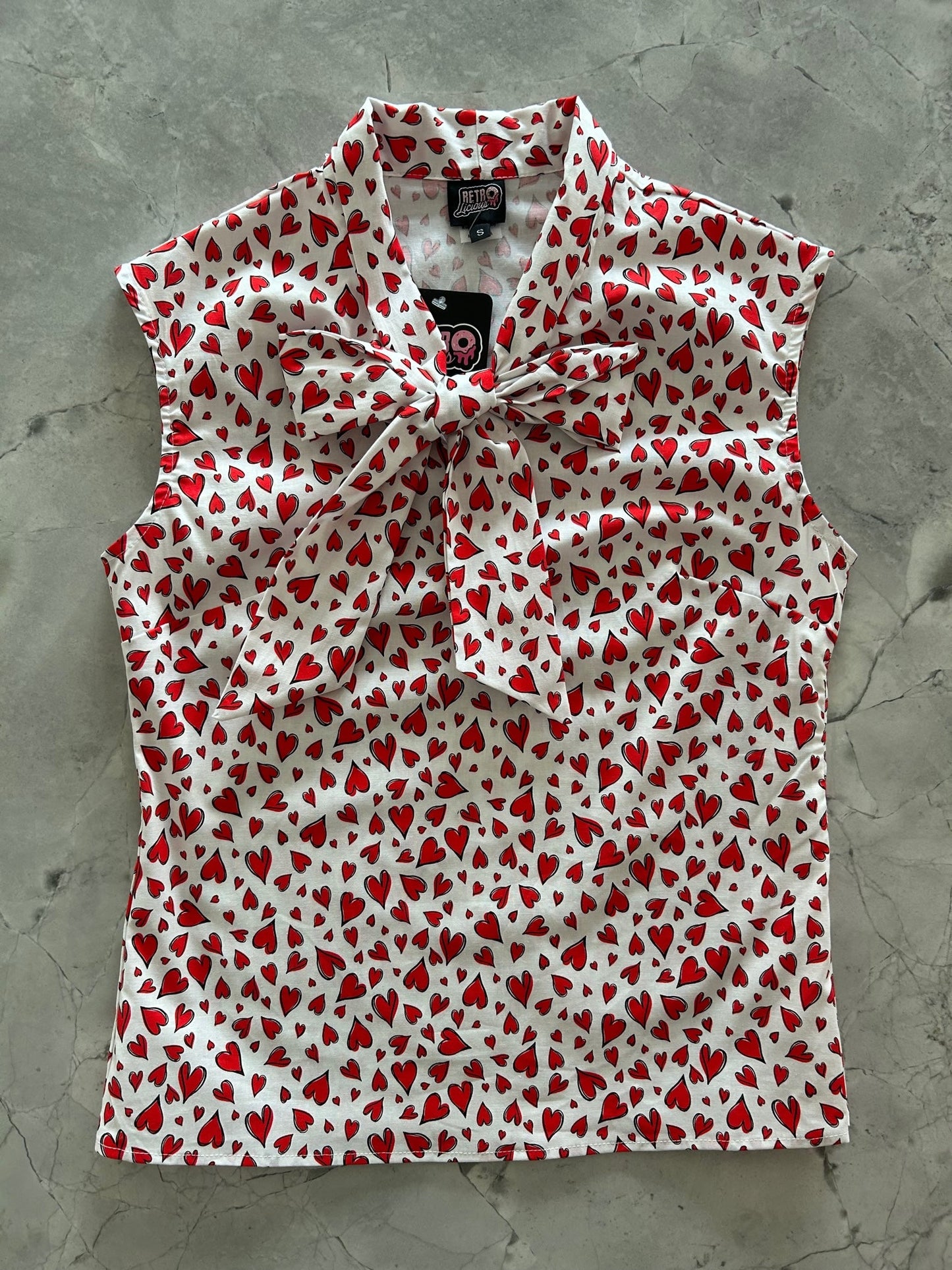 Hearts Bow Top — Soul Flow Apparel