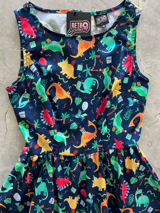 Party Dinos Vintage Dress - Xs Only — Soul Flow Apparel
