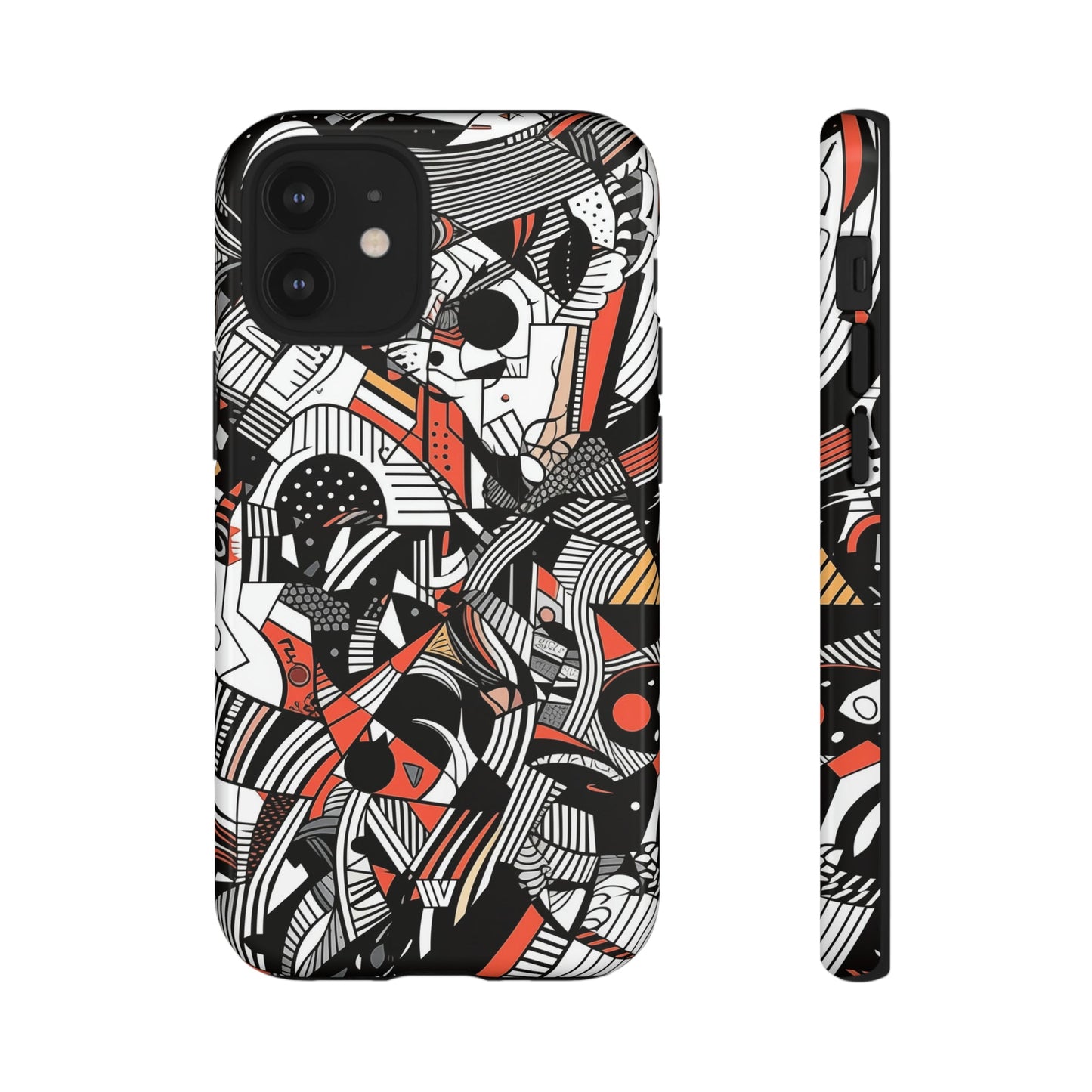 Abstract Doodle #3 | Tough Phone Case, view 2048 — Soul Flow Apparel