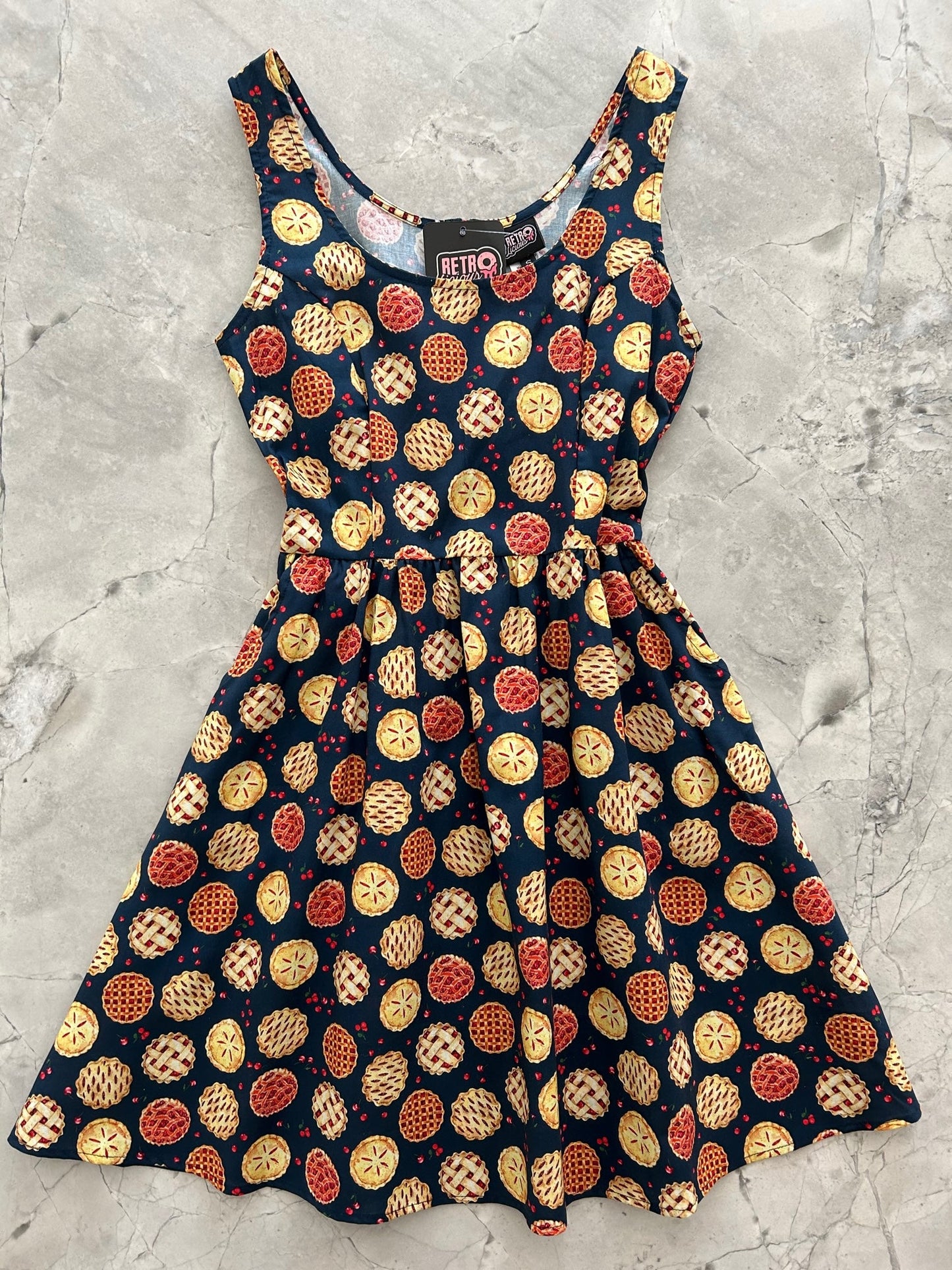 Cherry Pie Shorter Length Fit & Flare Dress - Small Only, 1 Left! — Soul Flow Apparel