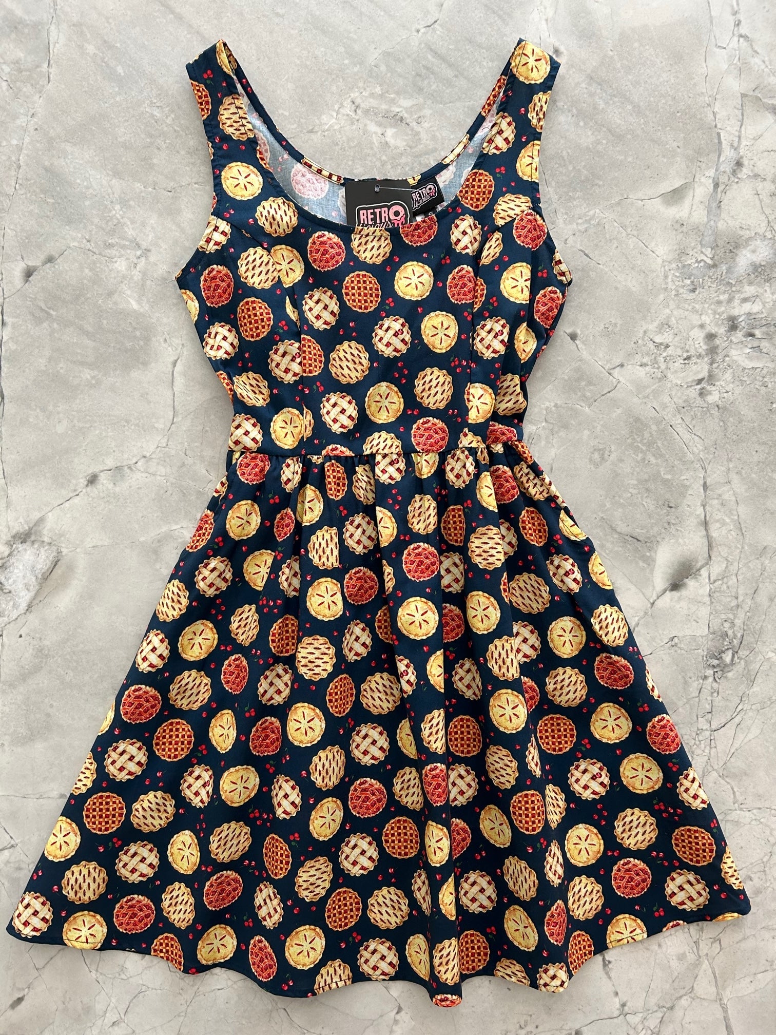 Cherry Pie Shorter Length Fit & Flare Dress - Small Only, 1 Left! — Soul Flow Apparel