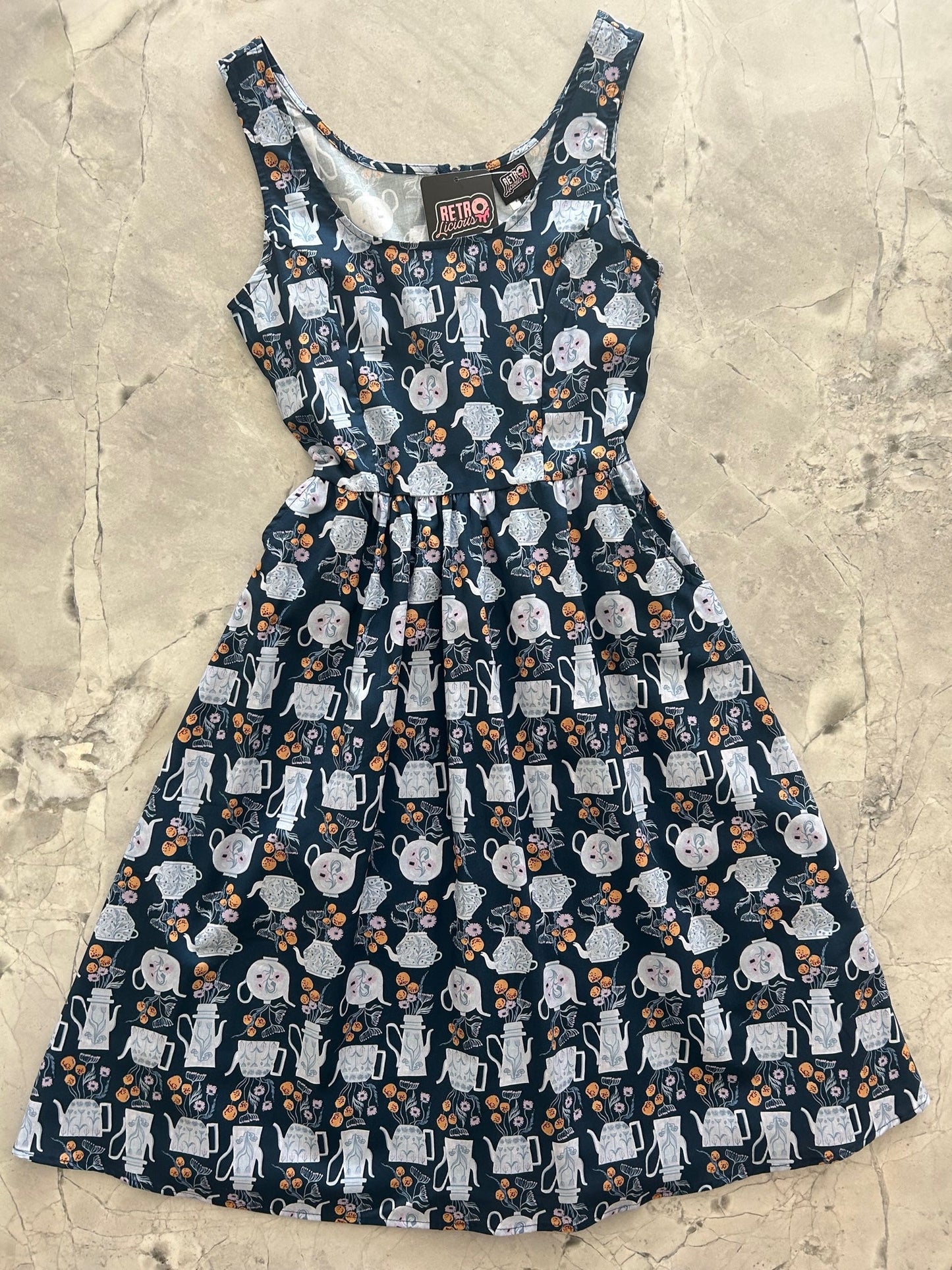 Teapots Fit & Flare Dress - Xs Only — Soul Flow Apparel