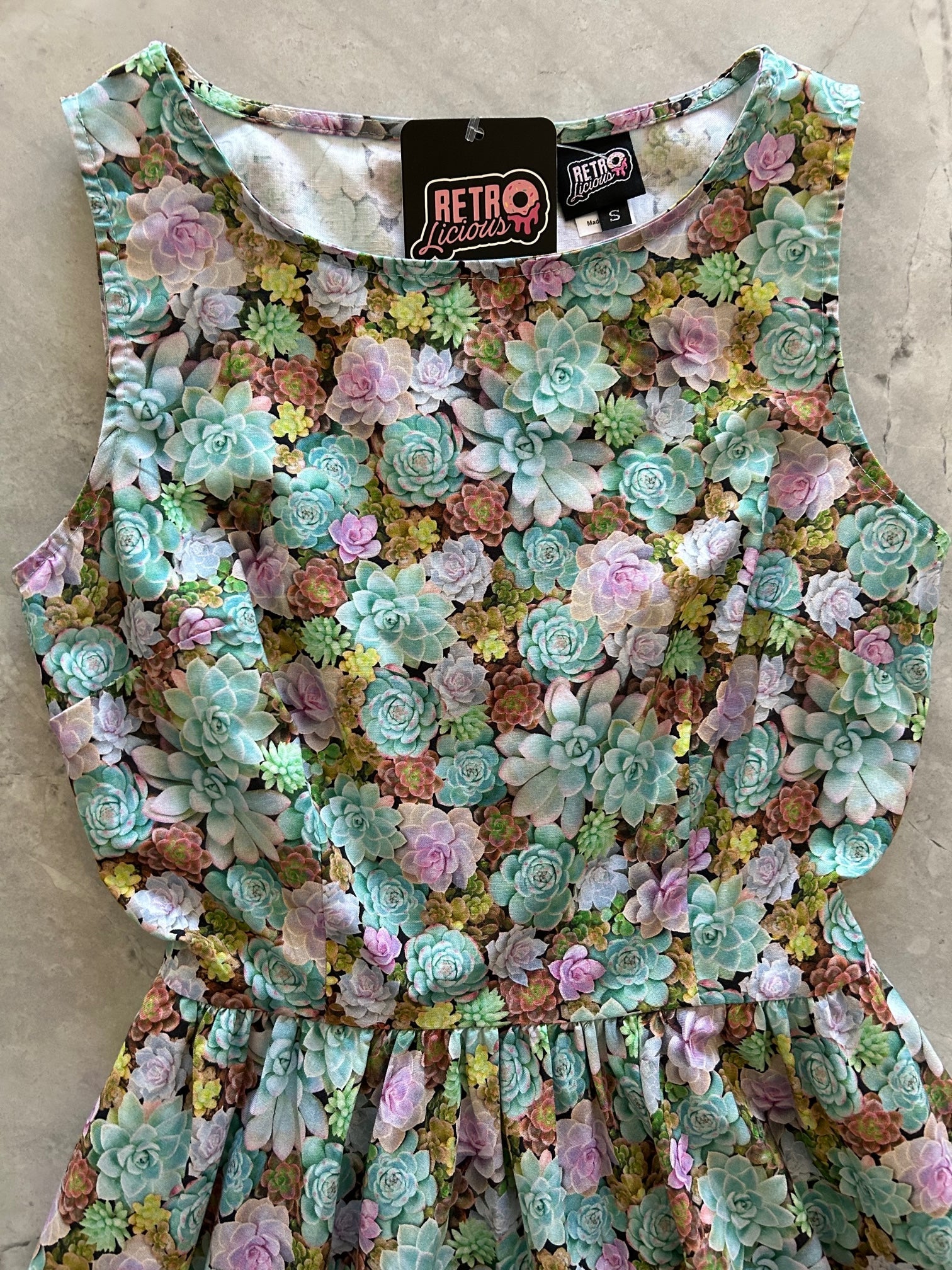 Succulent Vintage Dress - Xs Only, 1 Left! — Soul Flow Apparel