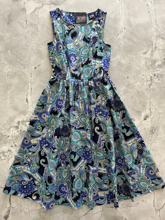 Deco Floral Midi Dress — Soul Flow Apparel