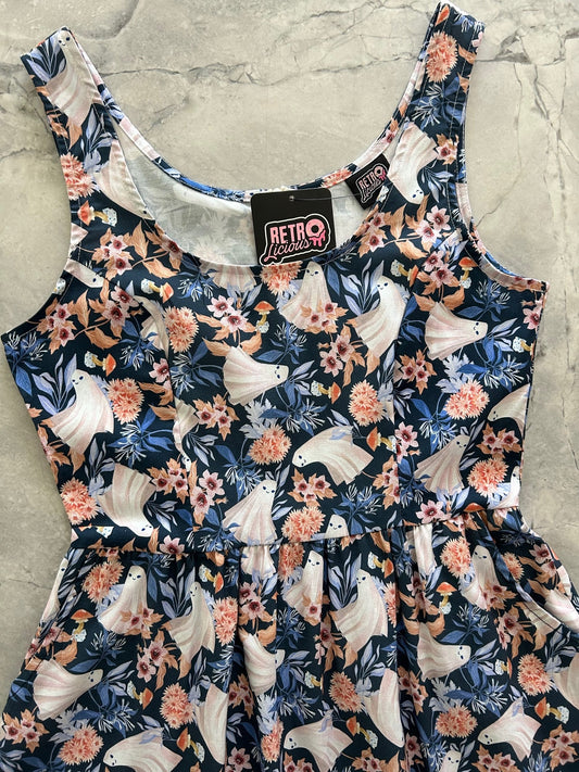 Ghosts Fit & Flare Dress - Xs Only — Soul Flow Apparel