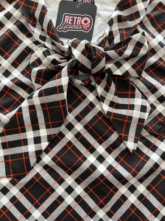 Plaid Bow Top — Soul Flow Apparel
