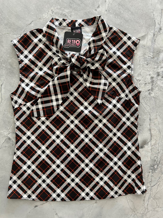 Plaid Bow Top — Soul Flow Apparel