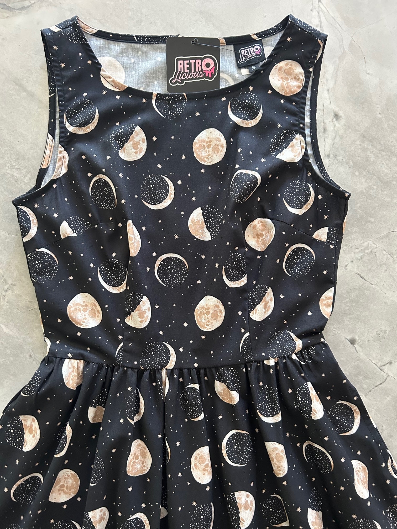 Moon Vintage Dress - Xs Only, 1 Left! — Soul Flow Apparel