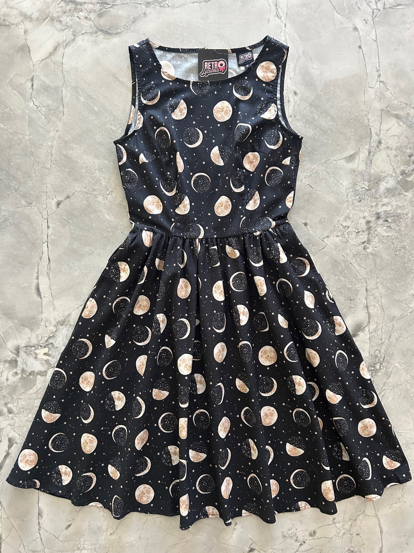 Moon Vintage Dress - Xs Only, 1 Left! — Soul Flow Apparel