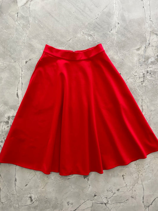 Charlotte Nova Skirt in Red - Plus Sizes Only — Soul Flow Apparel