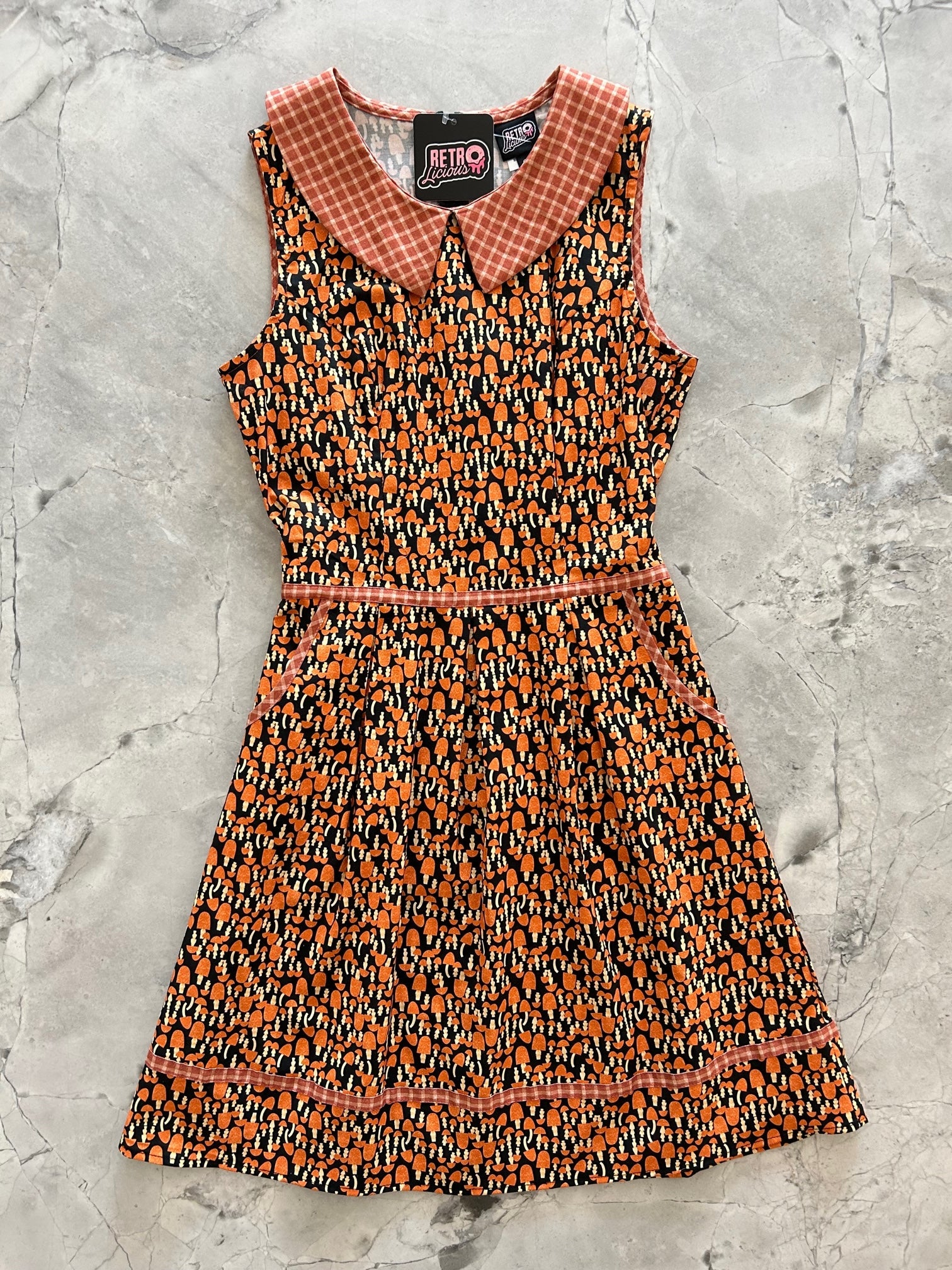 Mushroom Collared Dress — Soul Flow Apparel