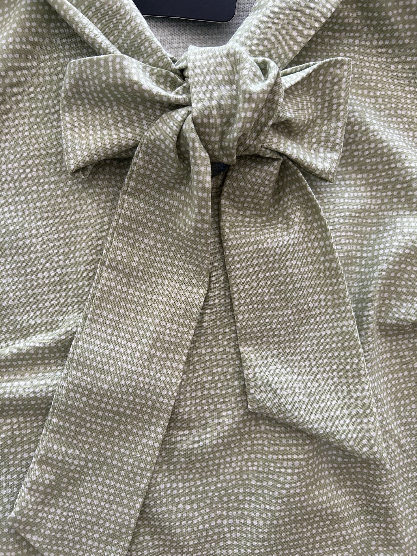 Sage Dot Bow Top — Soul Flow Apparel
