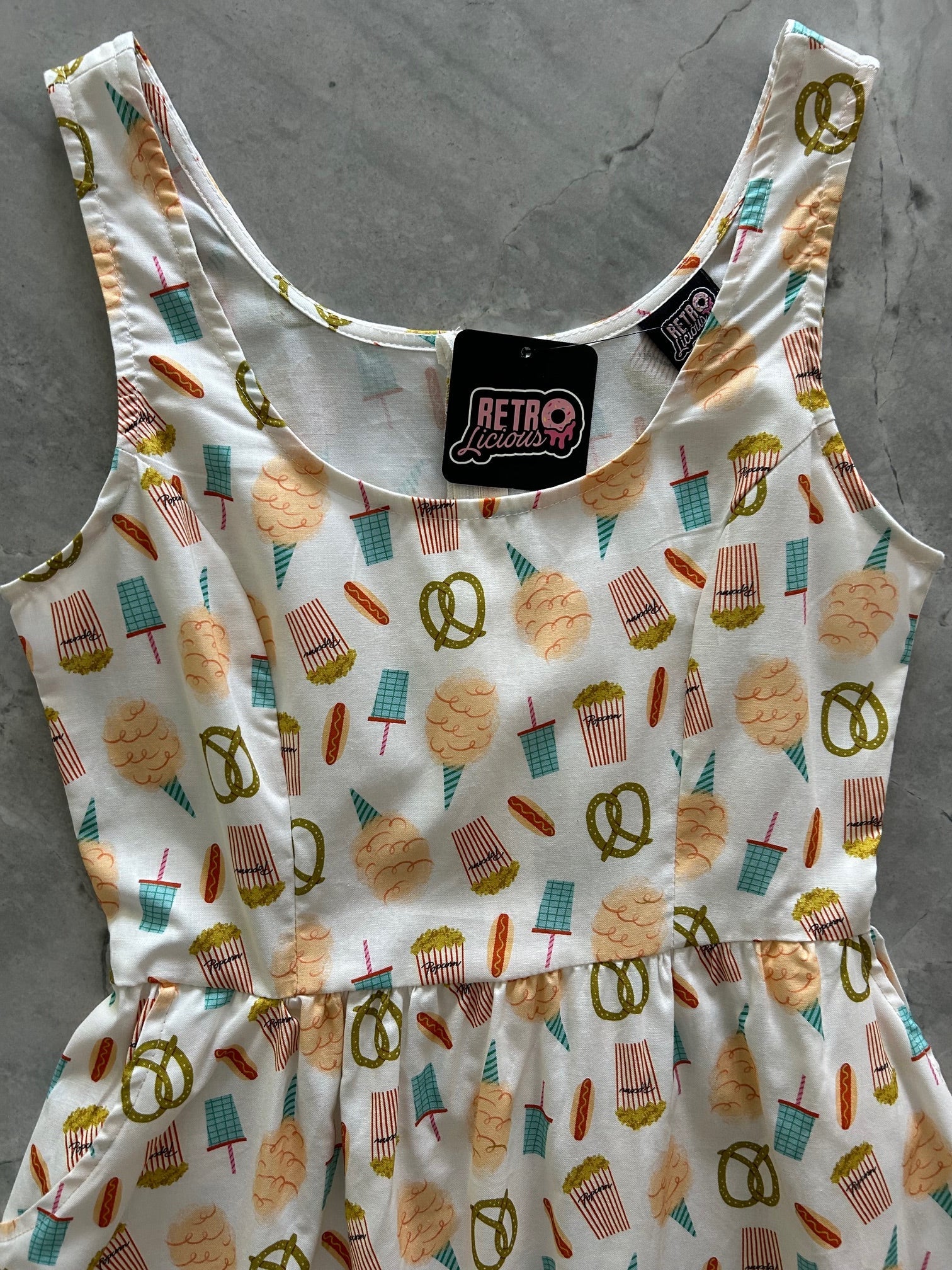 Snacks Shorter Length Fit & Flare Dress — Soul Flow Apparel