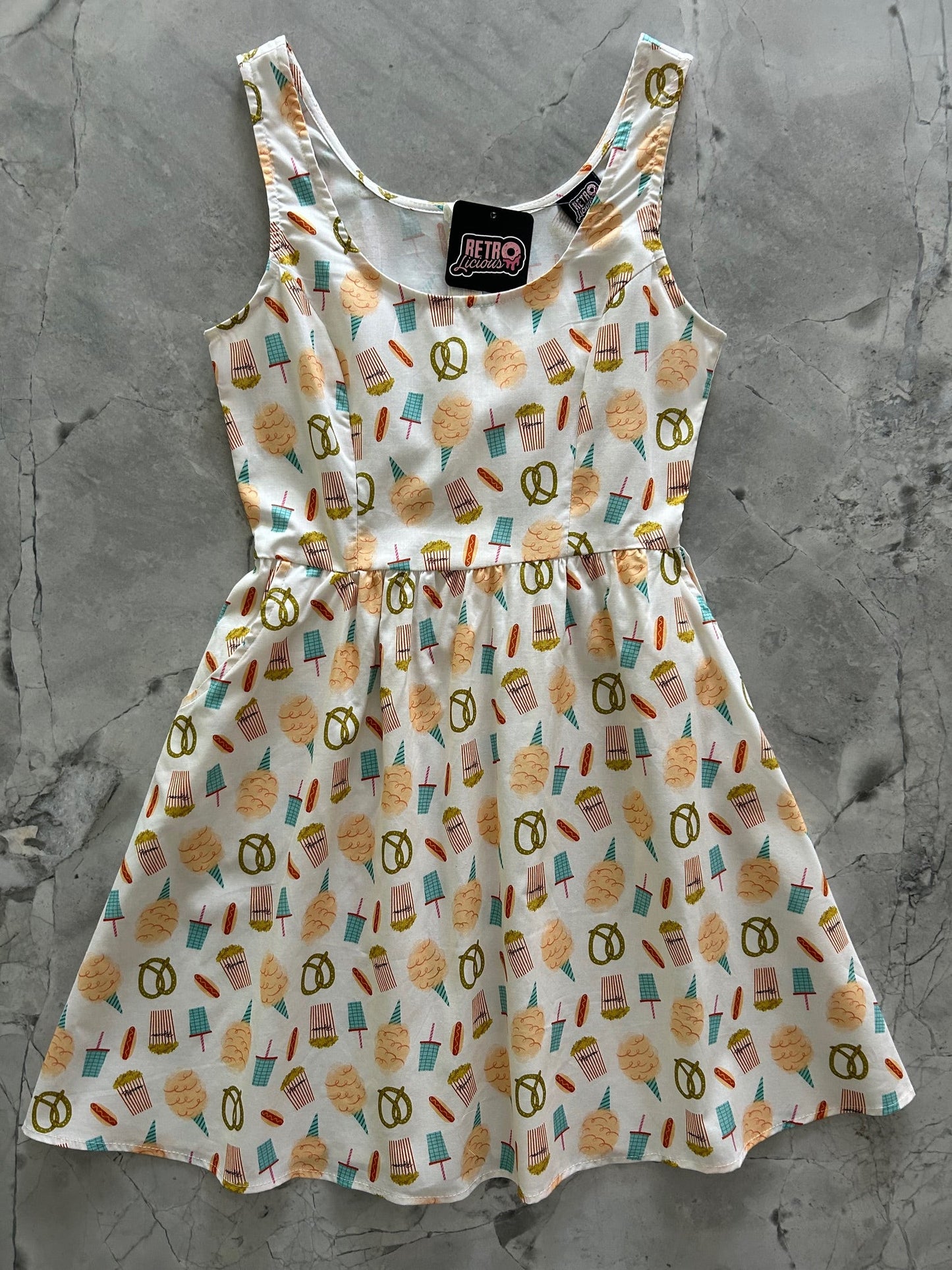 Snacks Shorter Length Fit & Flare Dress — Soul Flow Apparel
