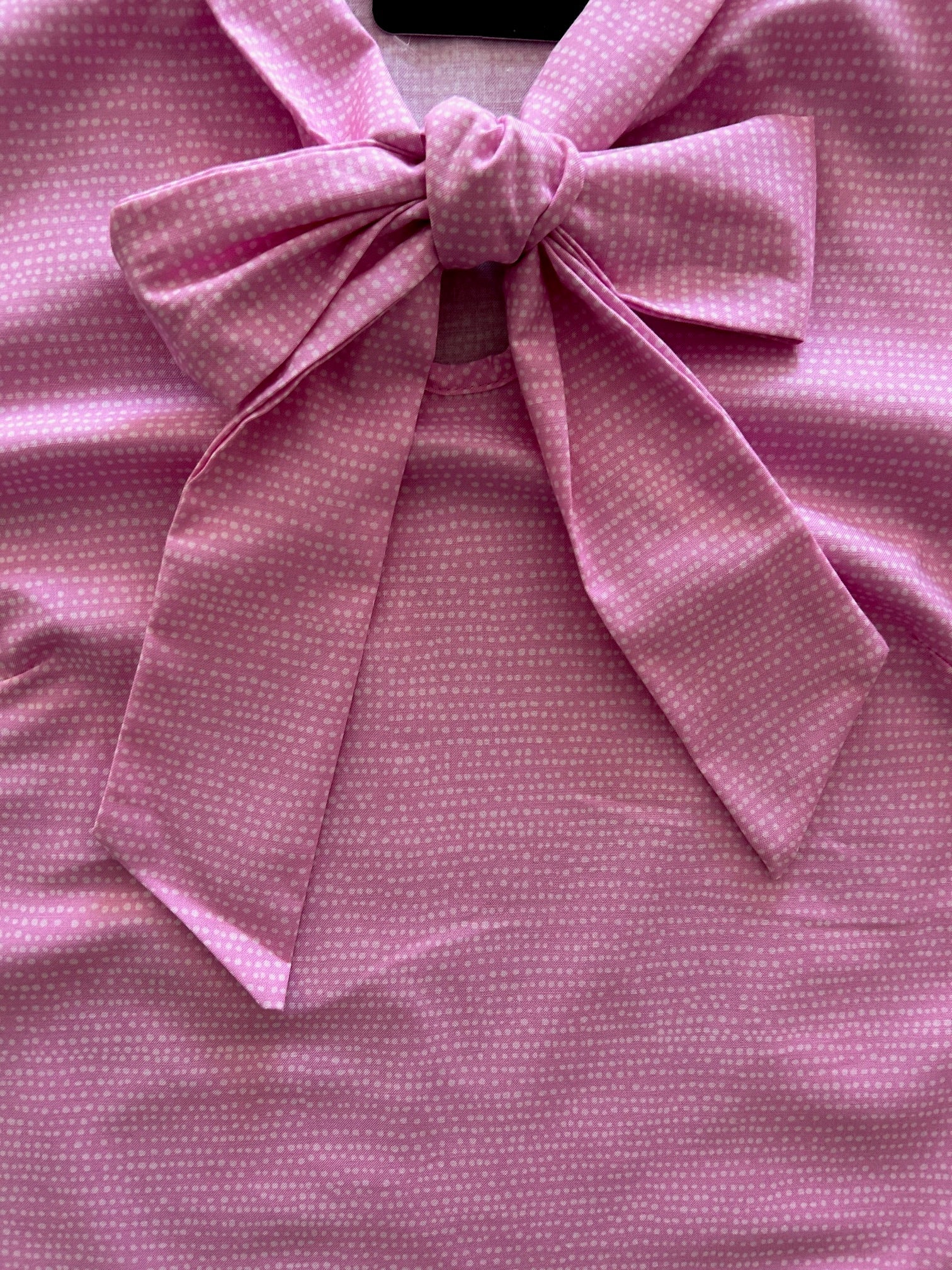 Pink Dot Bow Top — Soul Flow Apparel