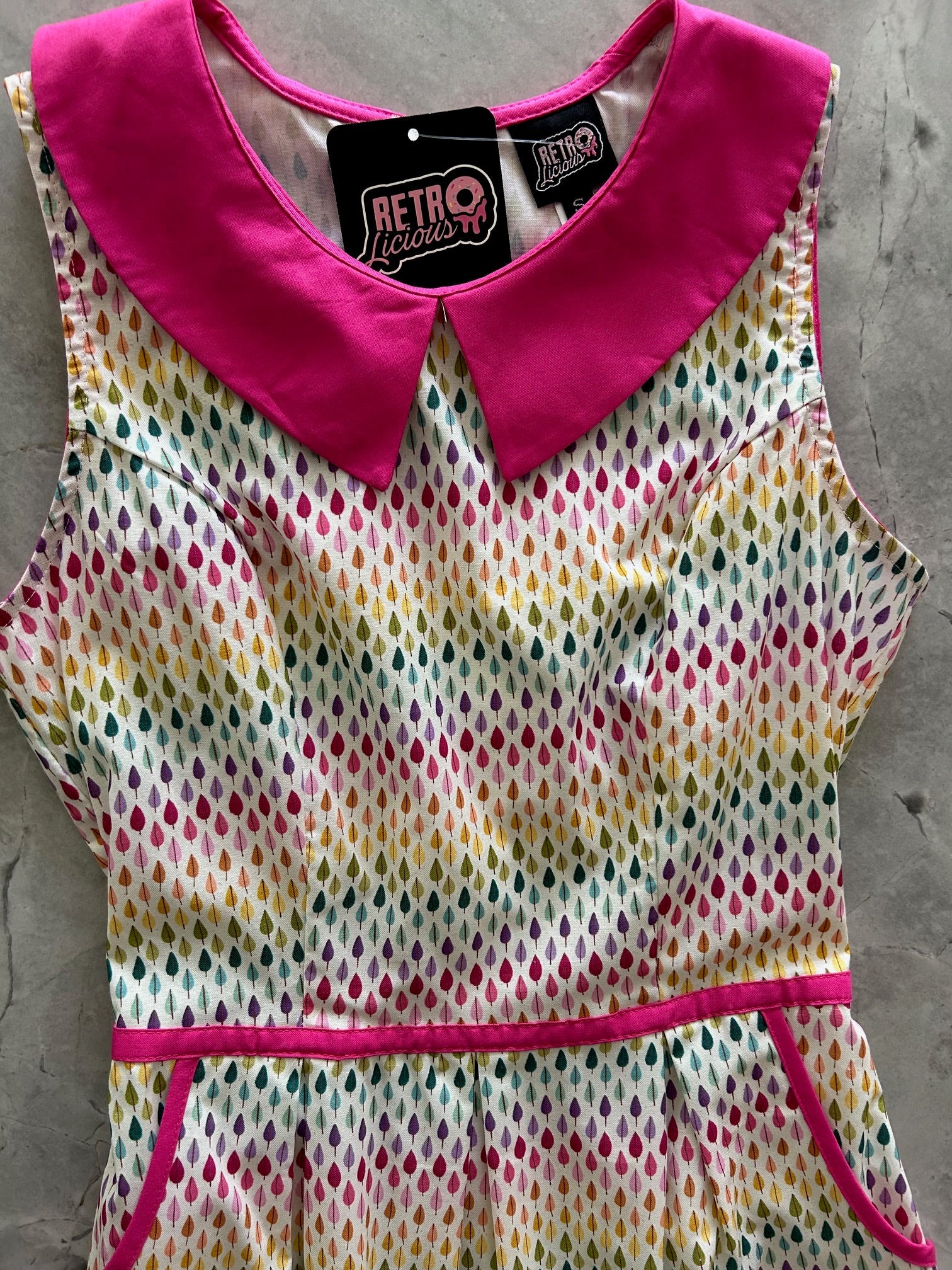 Rainbow Drop Collared Dress — Soul Flow Apparel