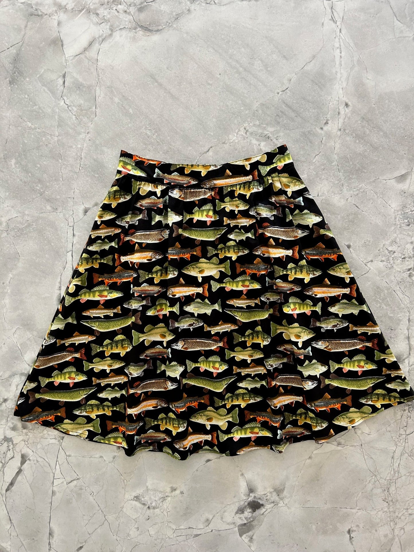 Fish A-Line Skirt — Soul Flow Apparel