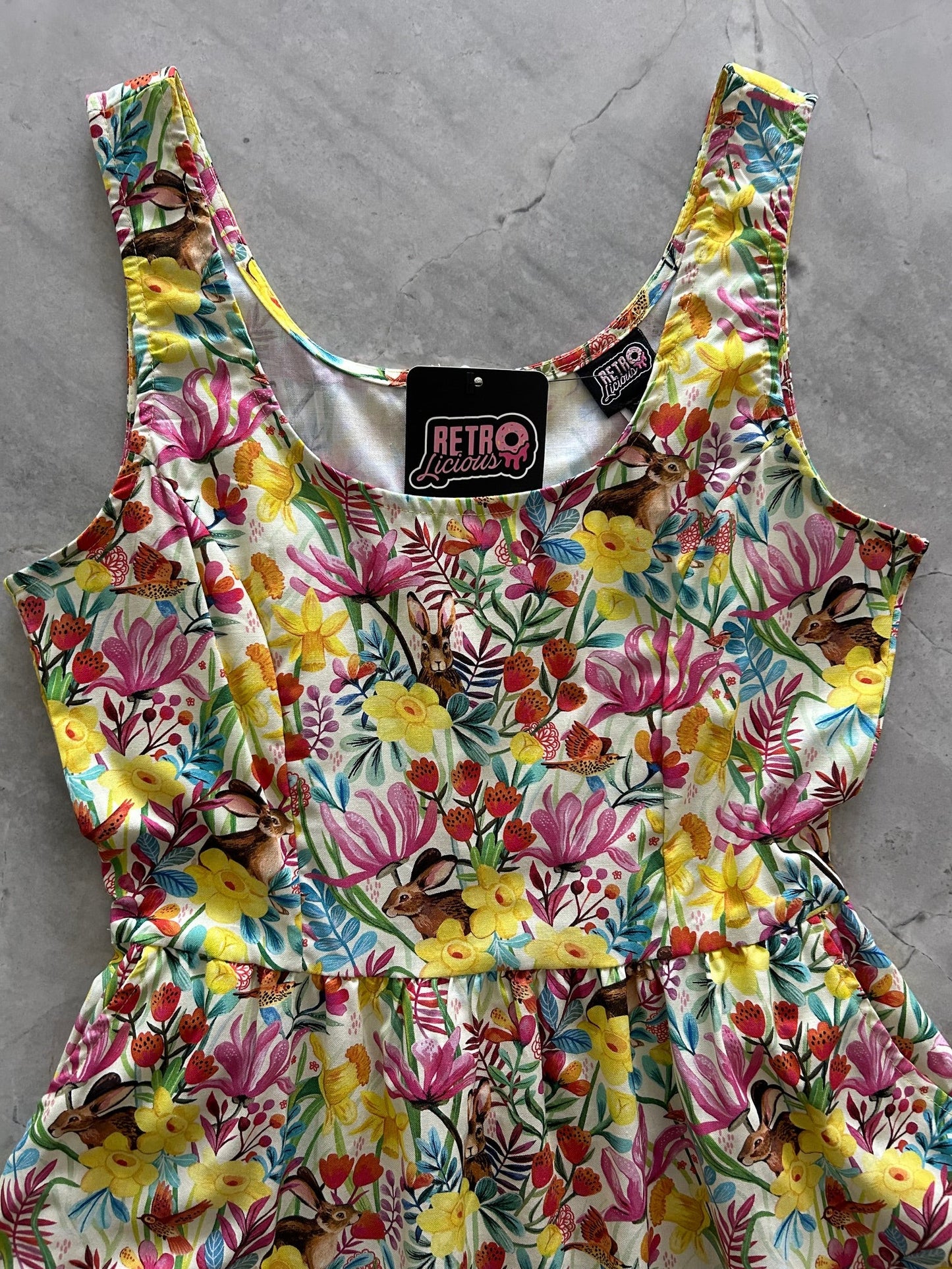 Bunnies Shorter Length Fit & Flare Dress — Soul Flow Apparel