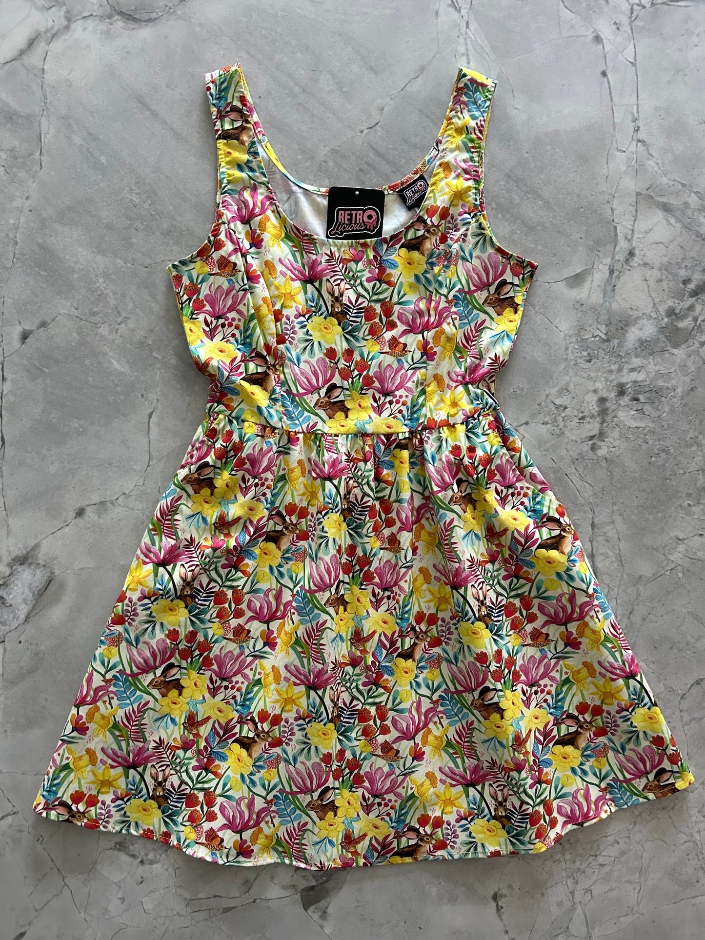 Bunnies Shorter Length Fit & Flare Dress — Soul Flow Apparel