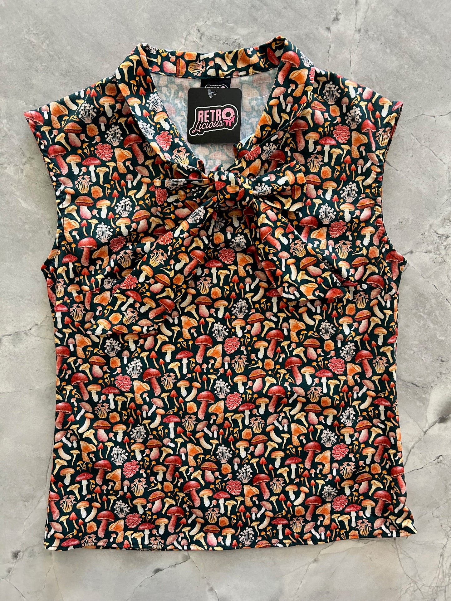 Mushroom Bow Top — Soul Flow Apparel