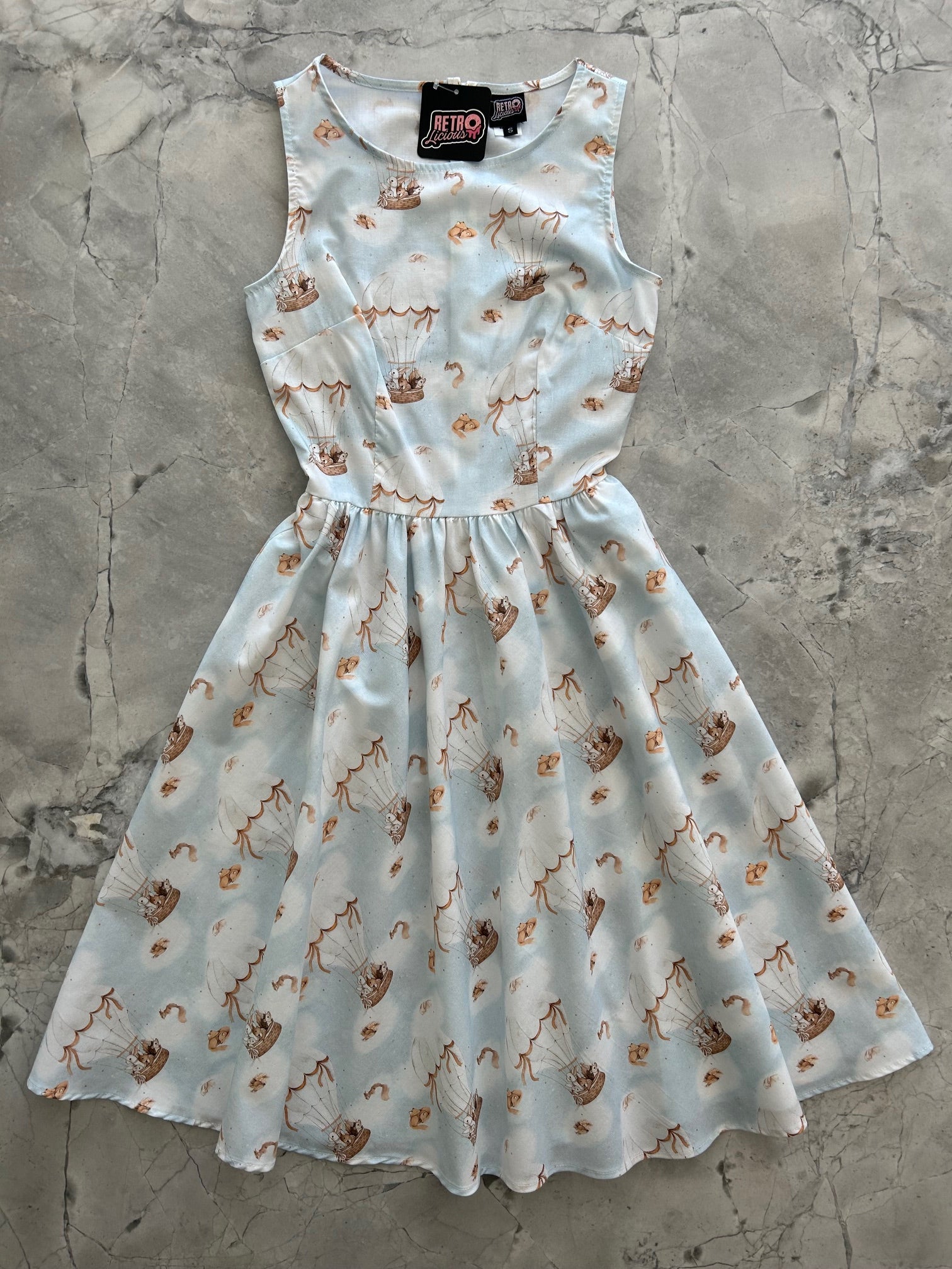 Hot Air Balloon Vintage Dress — Soul Flow Apparel