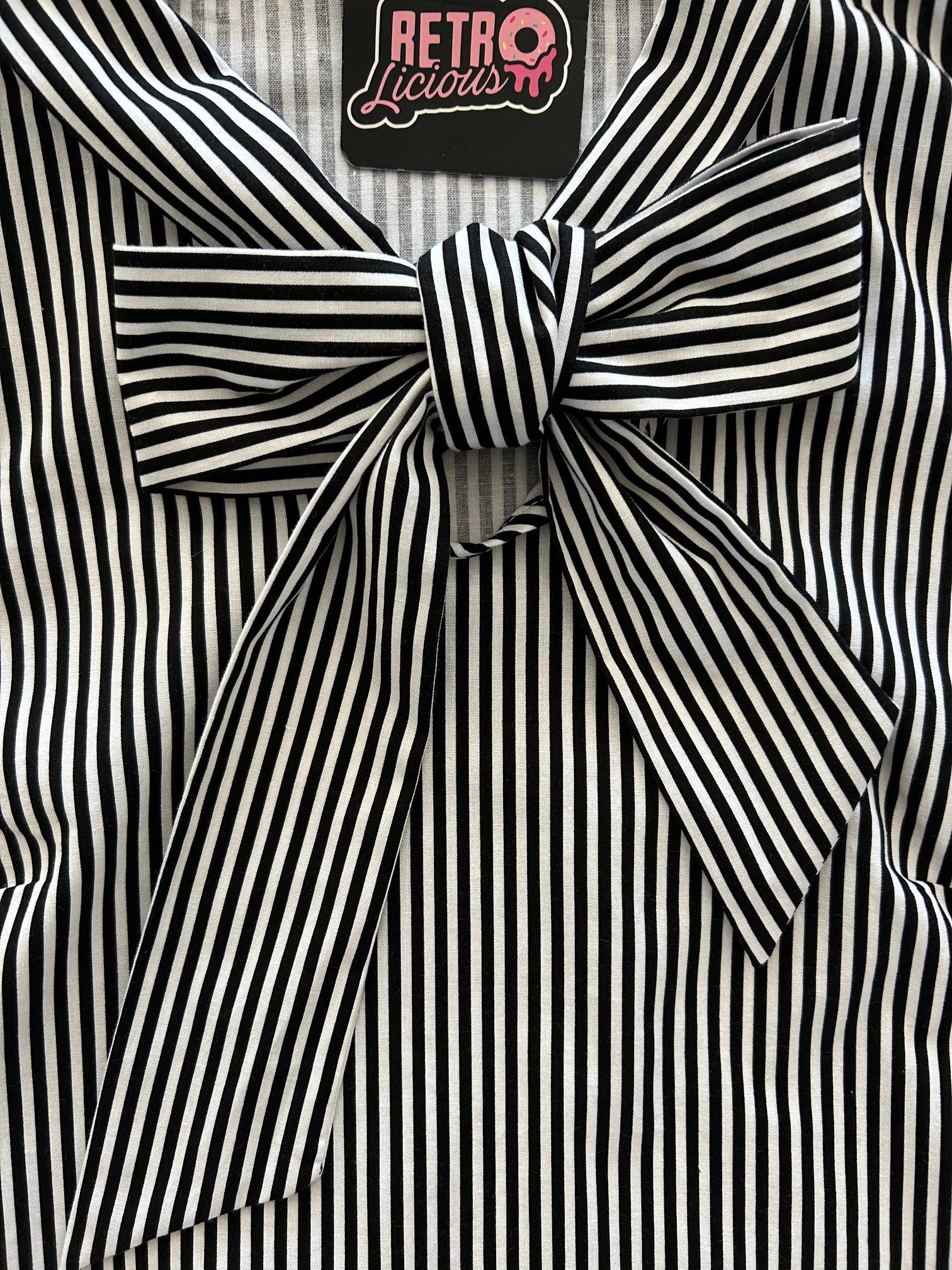 Black Striped Bow Top - 4x Only, 1 Left! — Soul Flow Apparel