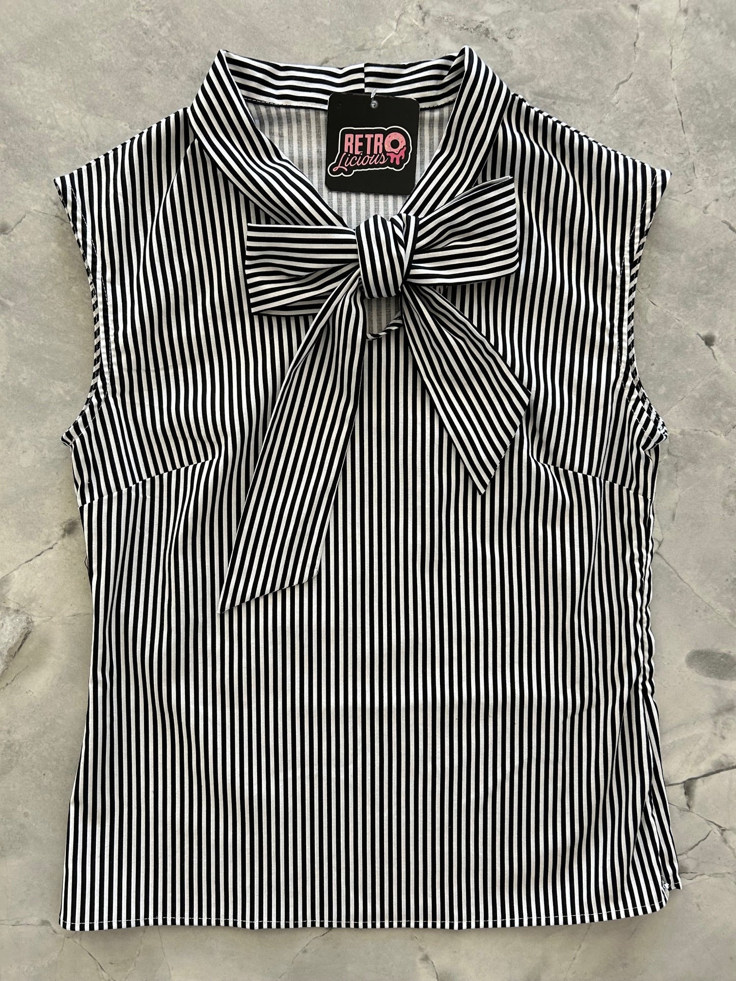 Black Striped Bow Top - 4x Only, 1 Left! — Soul Flow Apparel