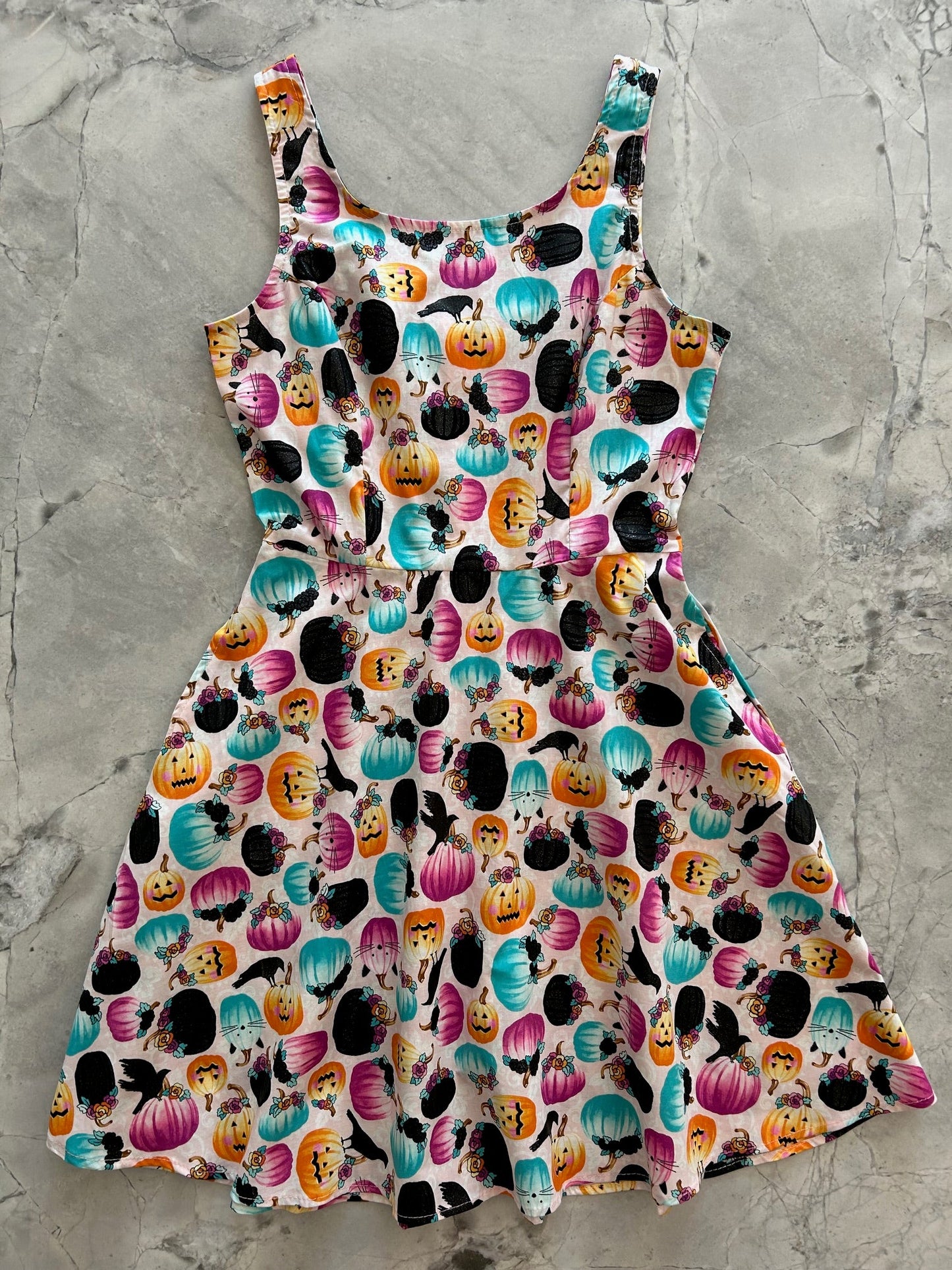 Pumpkin & Crow Skater Dress — Soul Flow Apparel