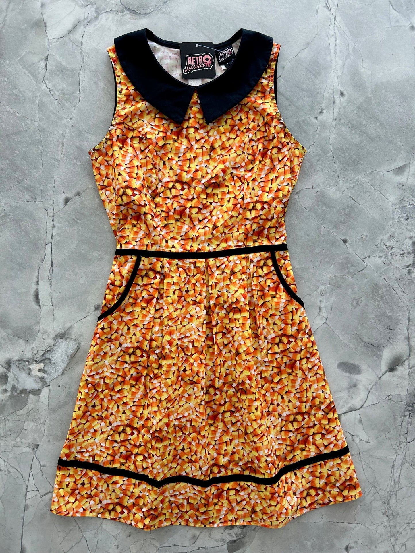 Candy Corn Collared Dress — Soul Flow Apparel