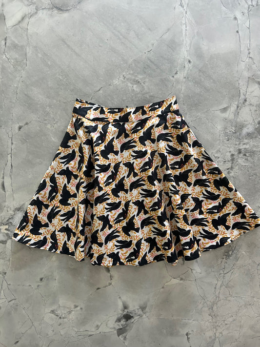 Birds Skater Skirt — Soul Flow Apparel