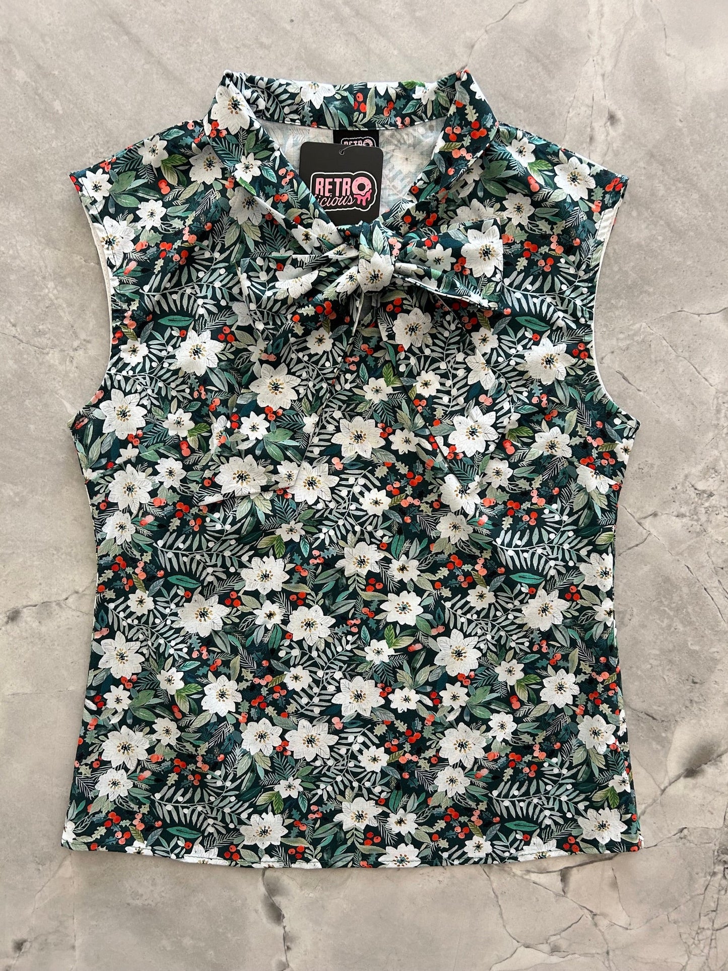 Winter Floral Bow Top — Soul Flow Apparel