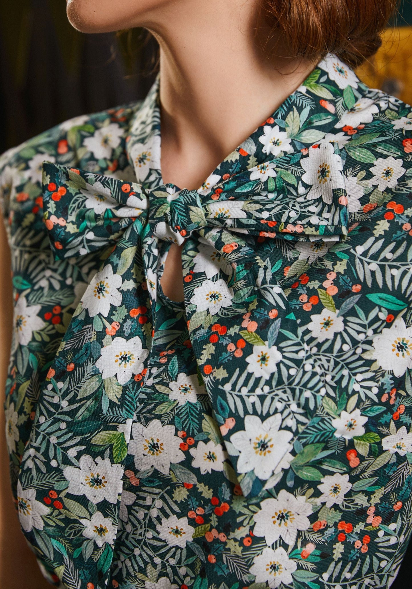 Winter Floral Bow Top — Soul Flow Apparel
