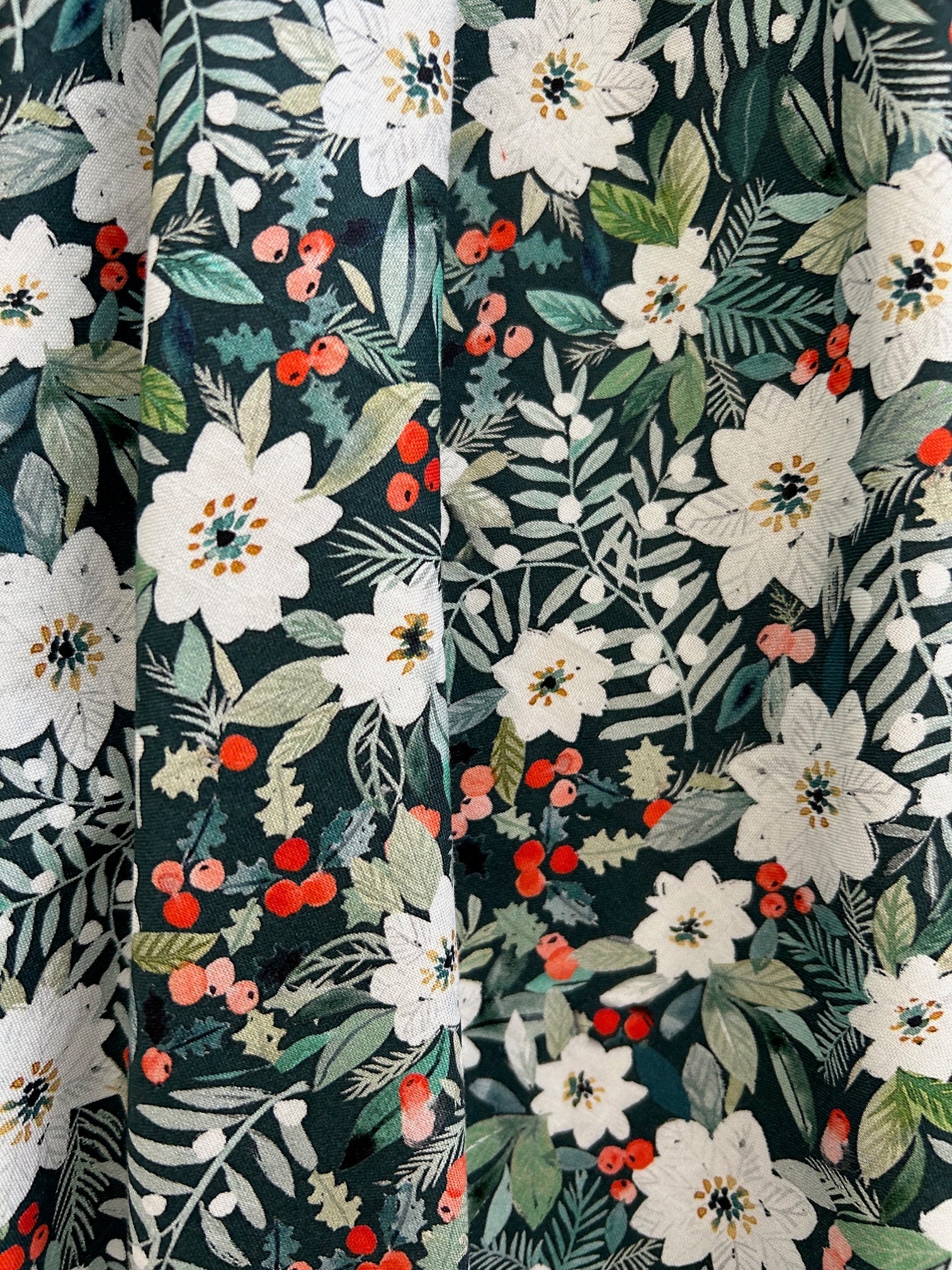 Winter Floral Doris Skirt — Soul Flow Apparel