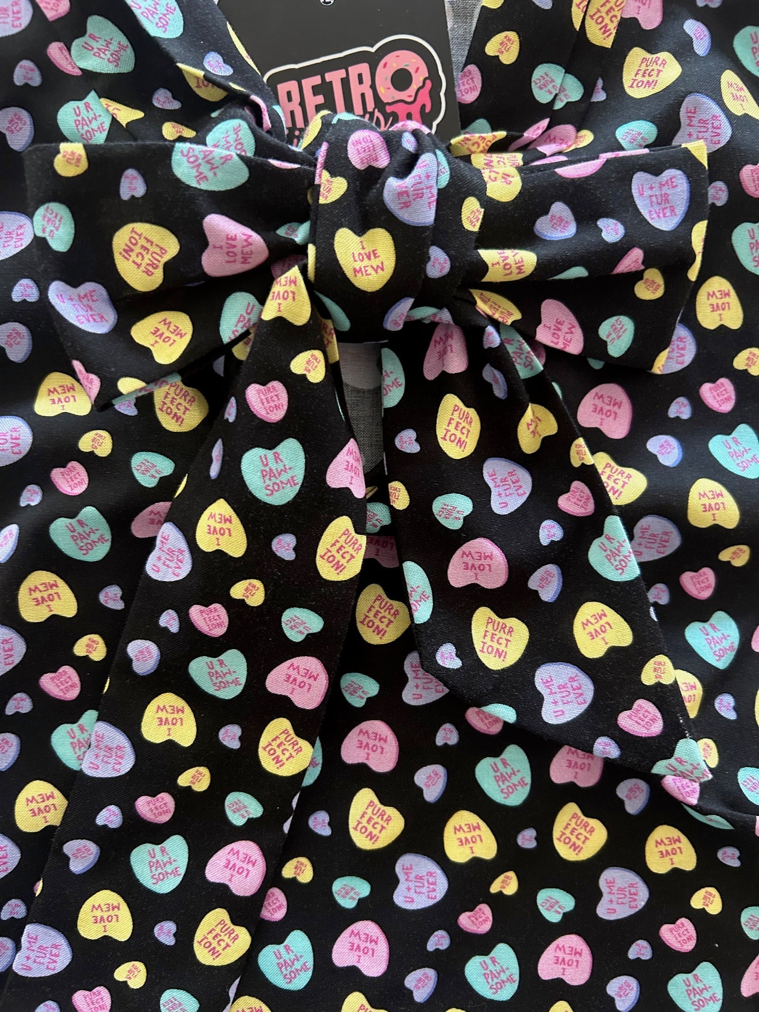 Conversation Hearts Bow Top — Soul Flow Apparel