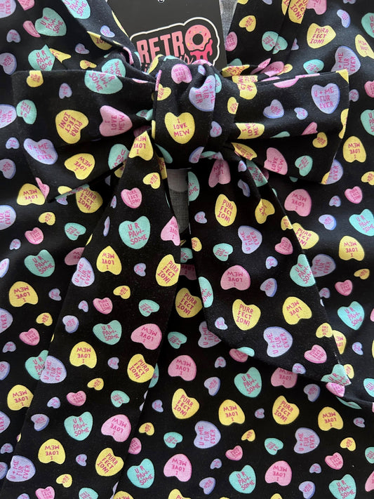 Conversation Hearts Bow Top — Soul Flow Apparel