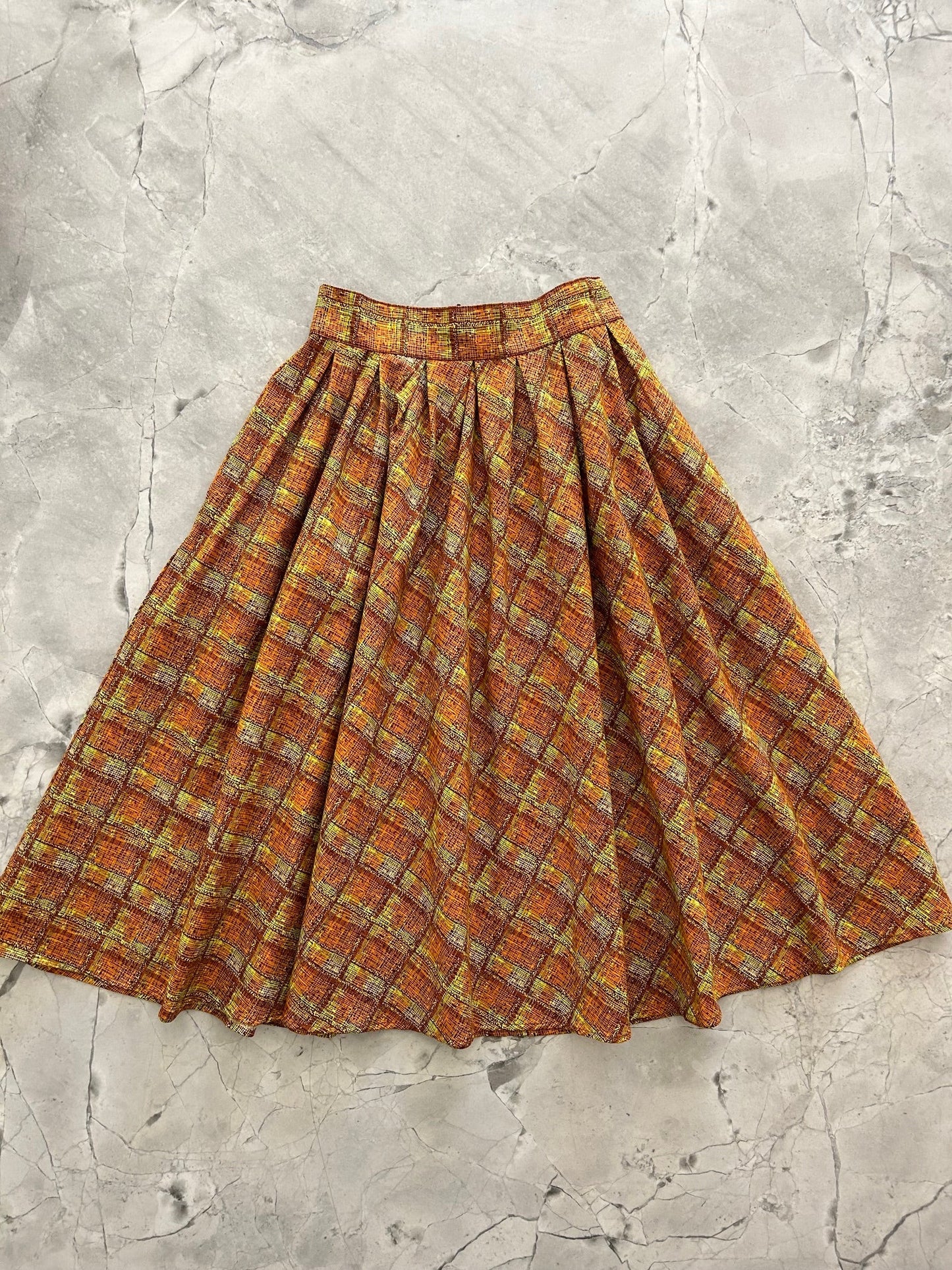 Rust Plaid Doris Skirt — Soul Flow Apparel