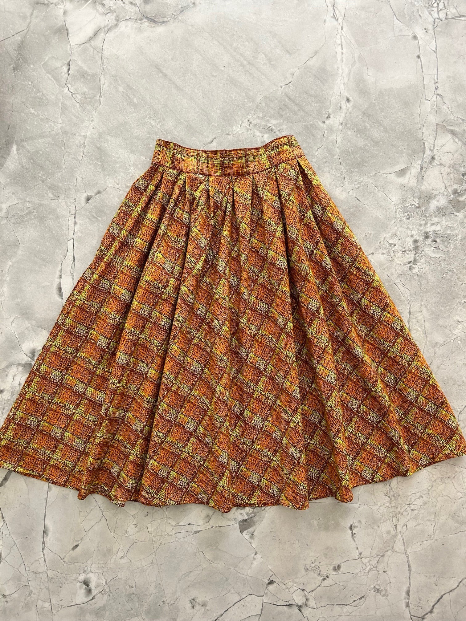Rust Plaid Doris Skirt — Soul Flow Apparel
