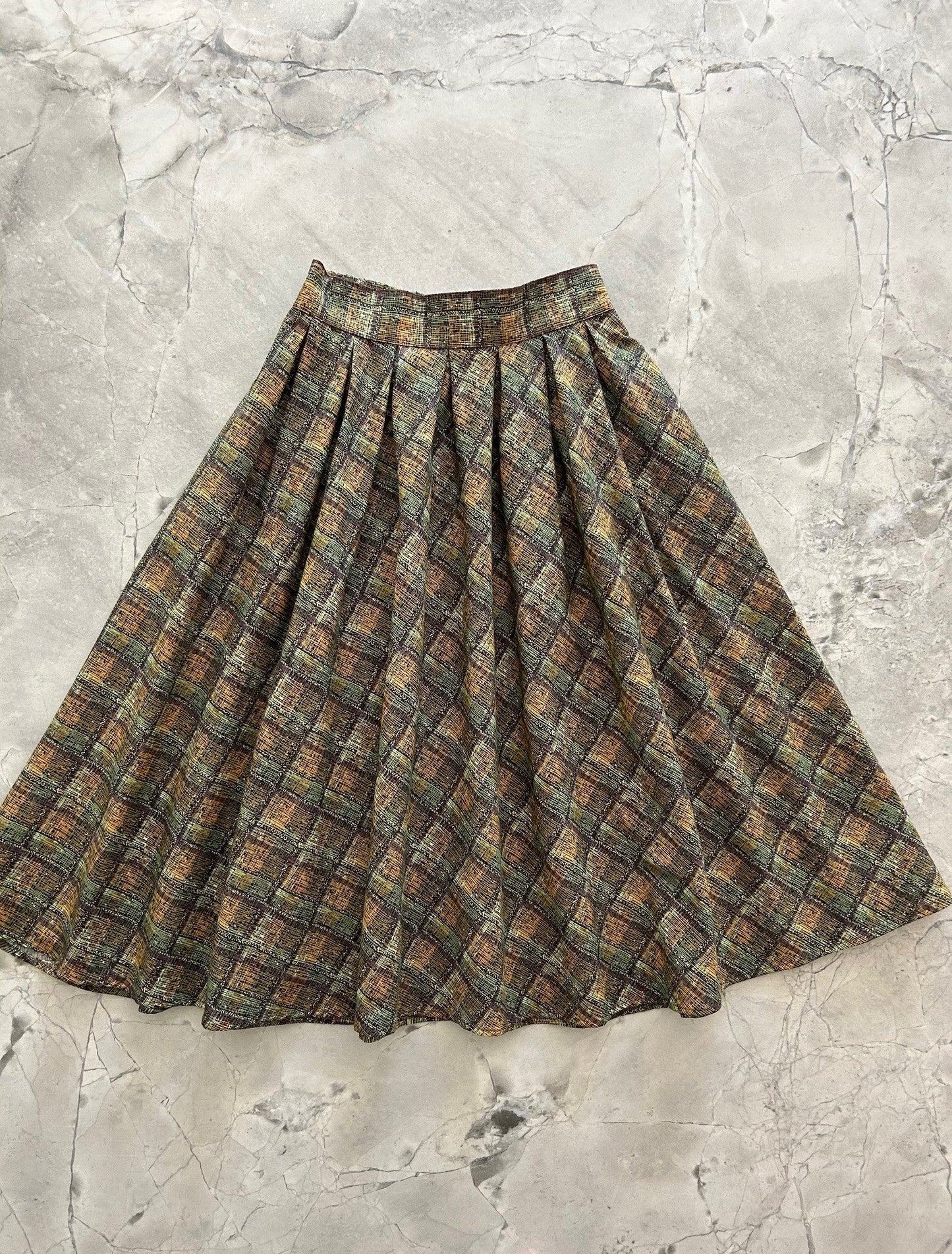Green Plaid Doris Skirt — Soul Flow Apparel
