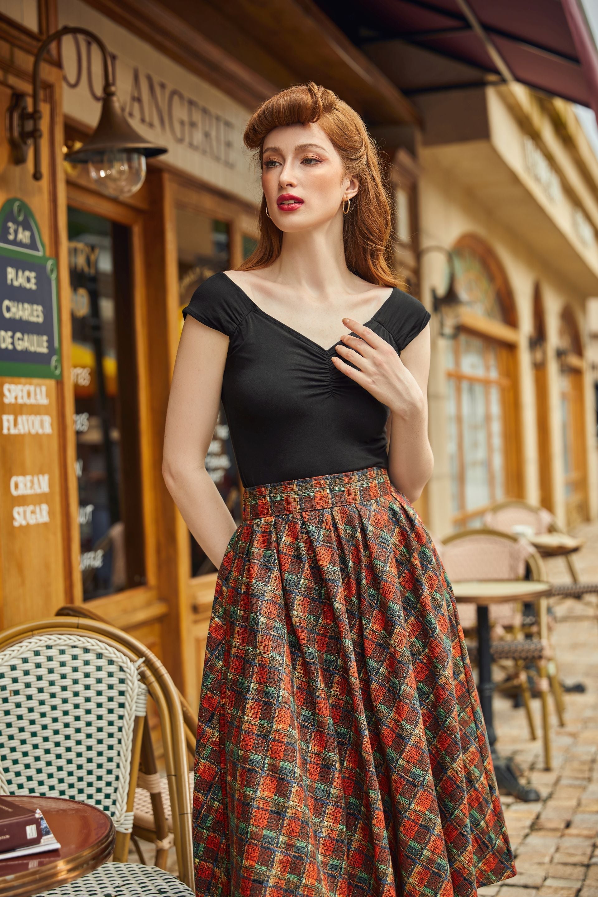 Red Plaid Doris Skirt — Soul Flow Apparel