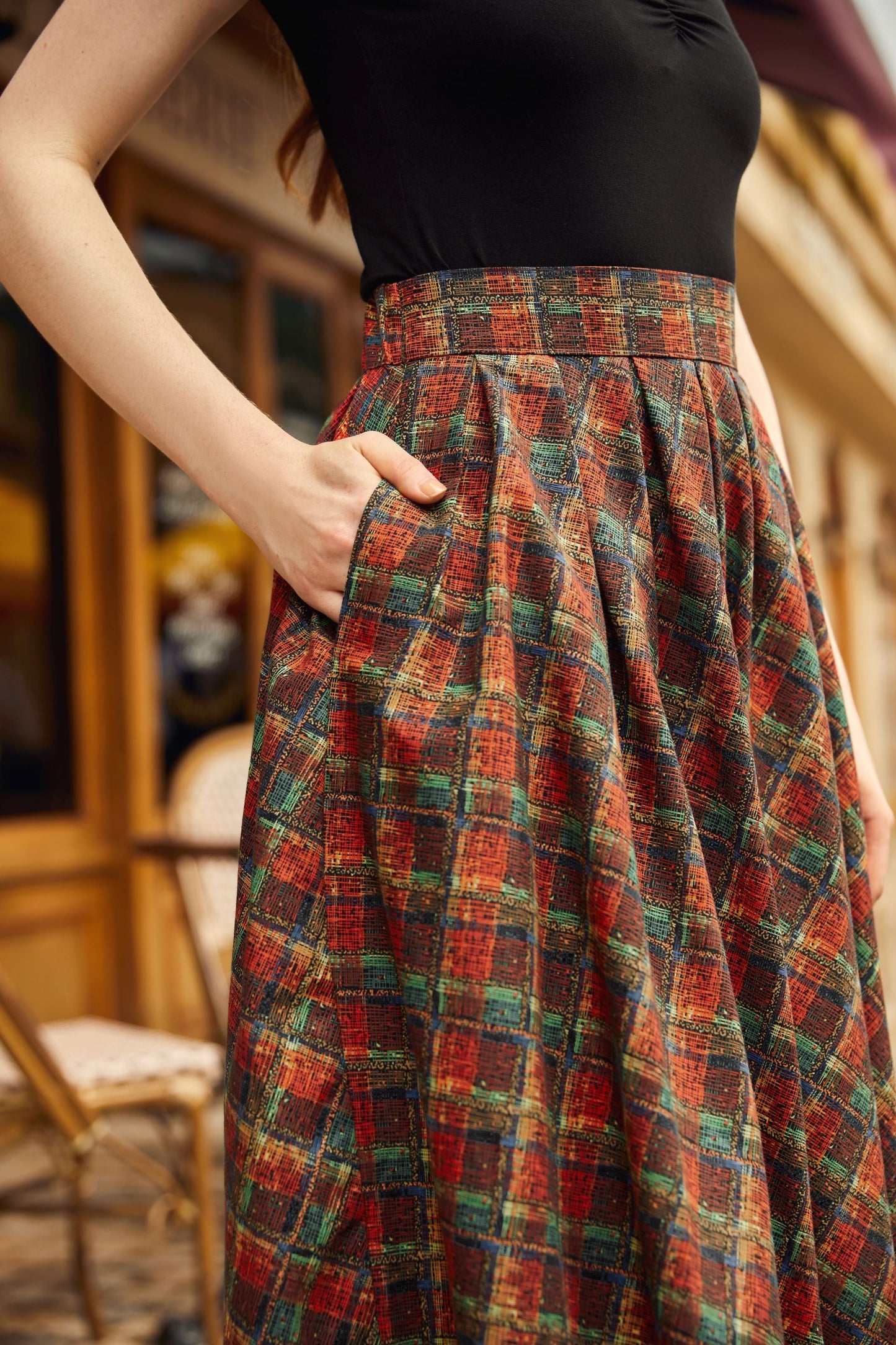 Red Plaid Doris Skirt — Soul Flow Apparel