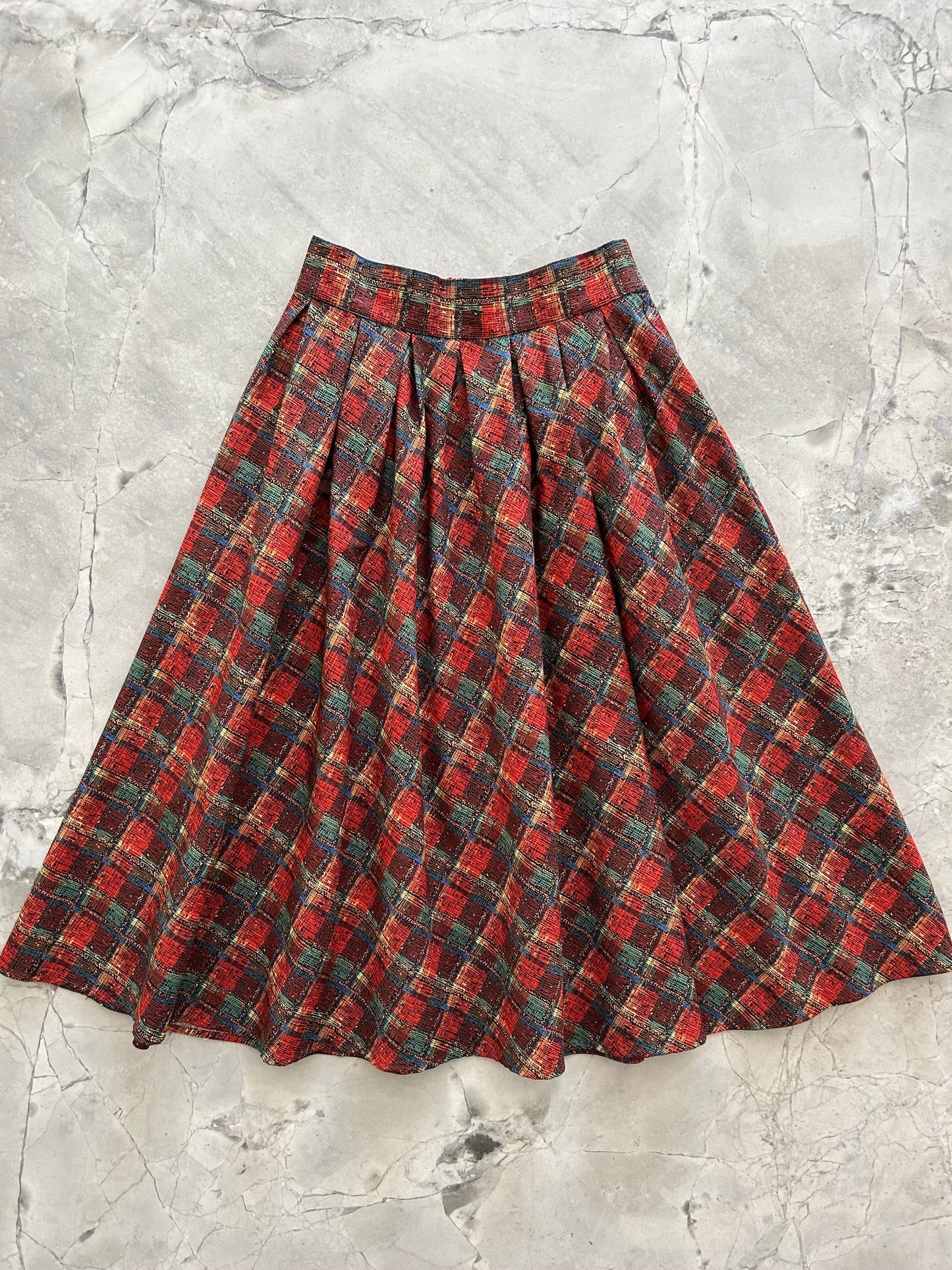 Red Plaid Doris Skirt — Soul Flow Apparel