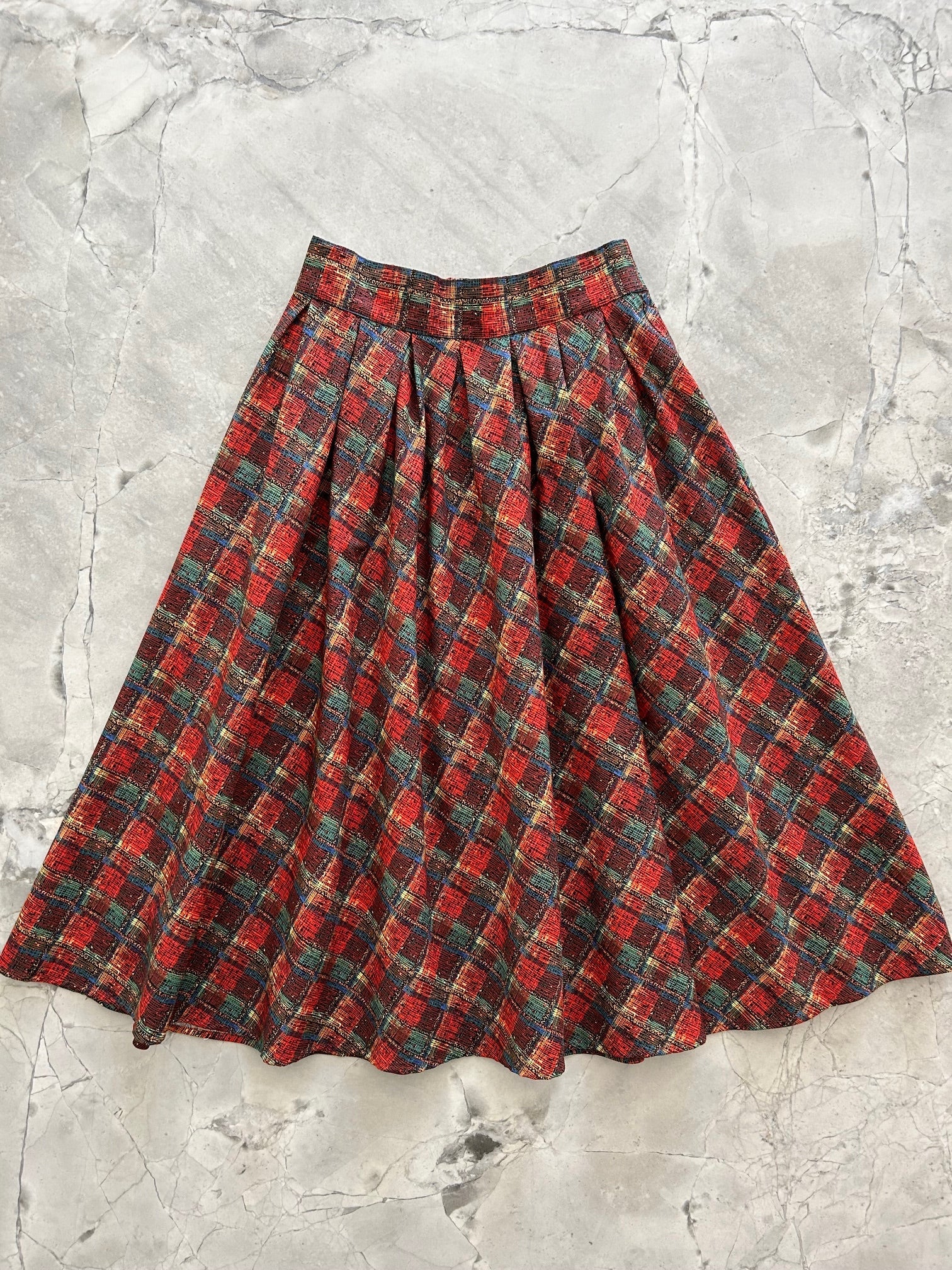 Red Plaid Doris Skirt — Soul Flow Apparel
