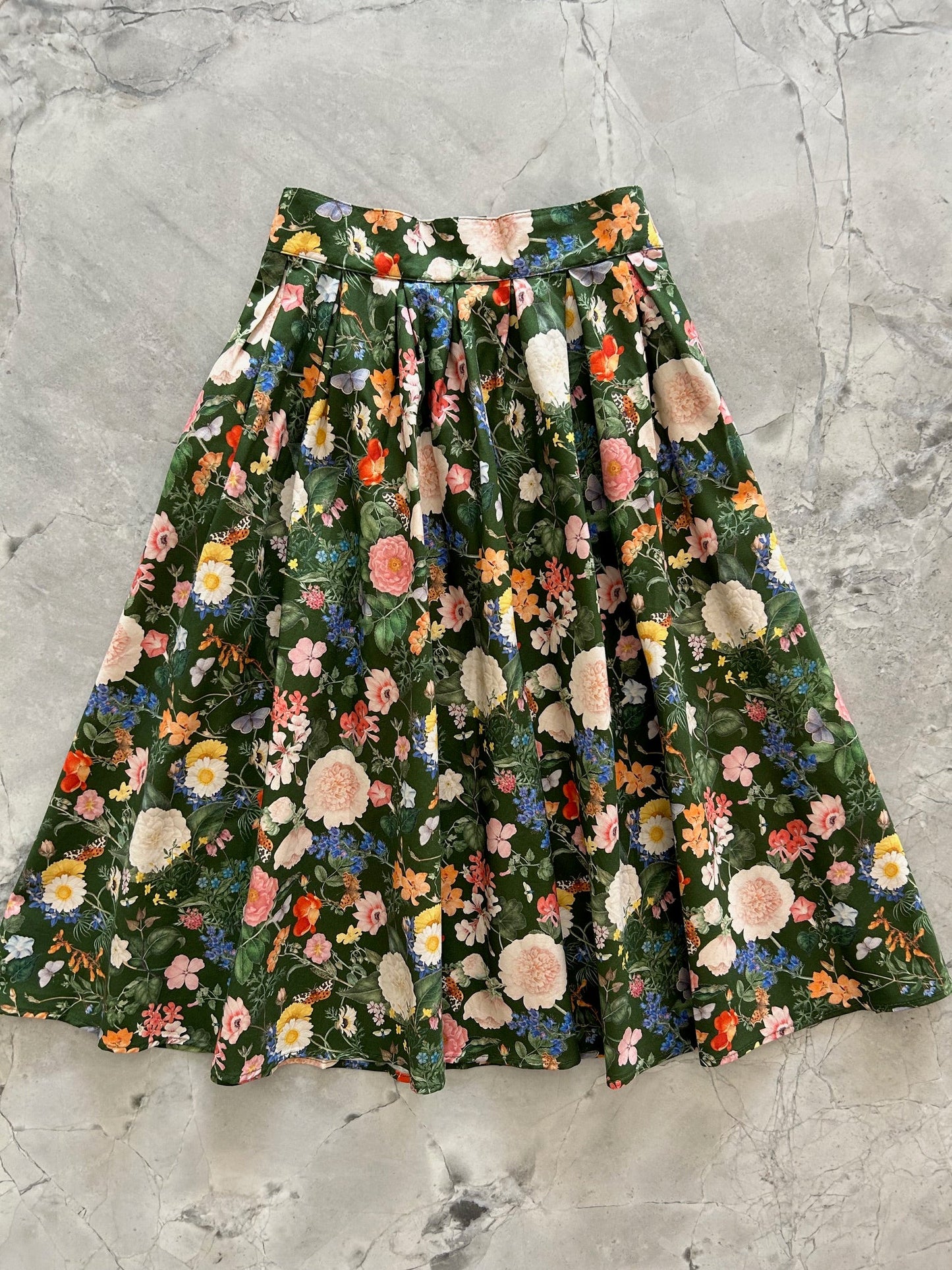 Dark Floral Doris Skirt — Soul Flow Apparel