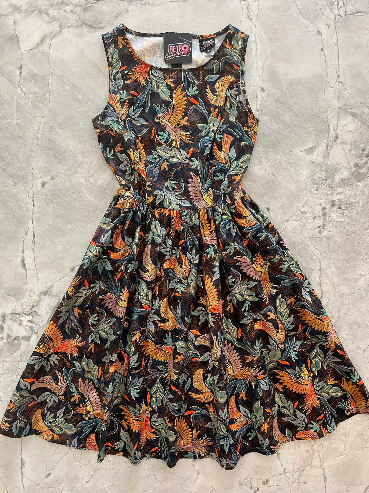 Birds of a Feather Vintage Dress — Soul Flow Apparel