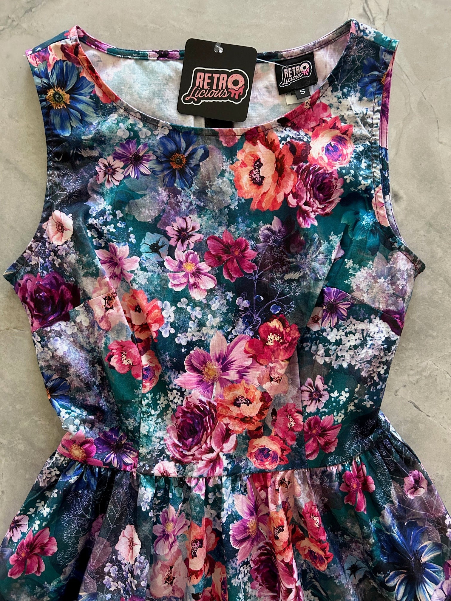 Moody Floral Vintage Dress — Soul Flow Apparel