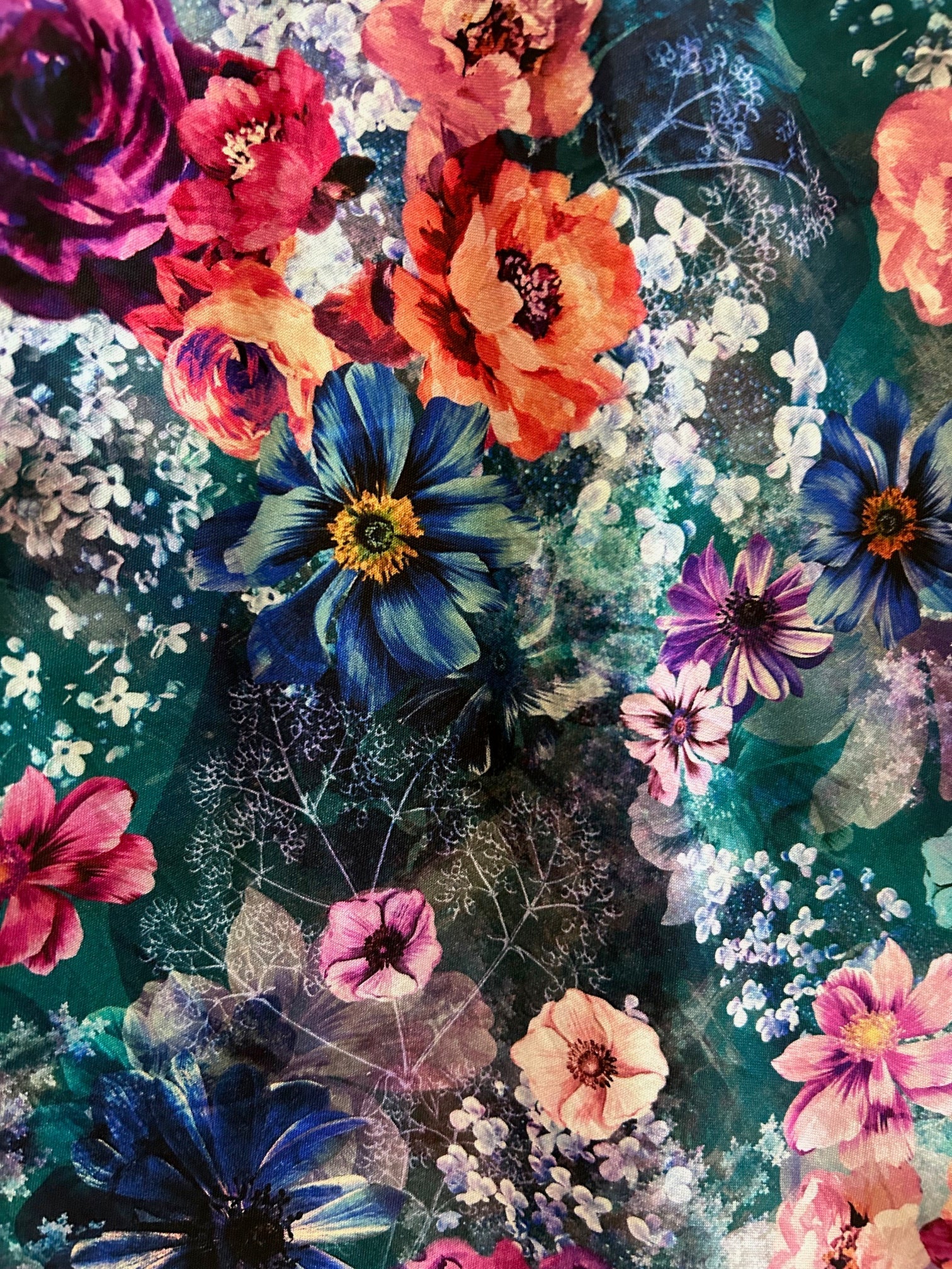 Moody Floral Vintage Dress — Soul Flow Apparel
