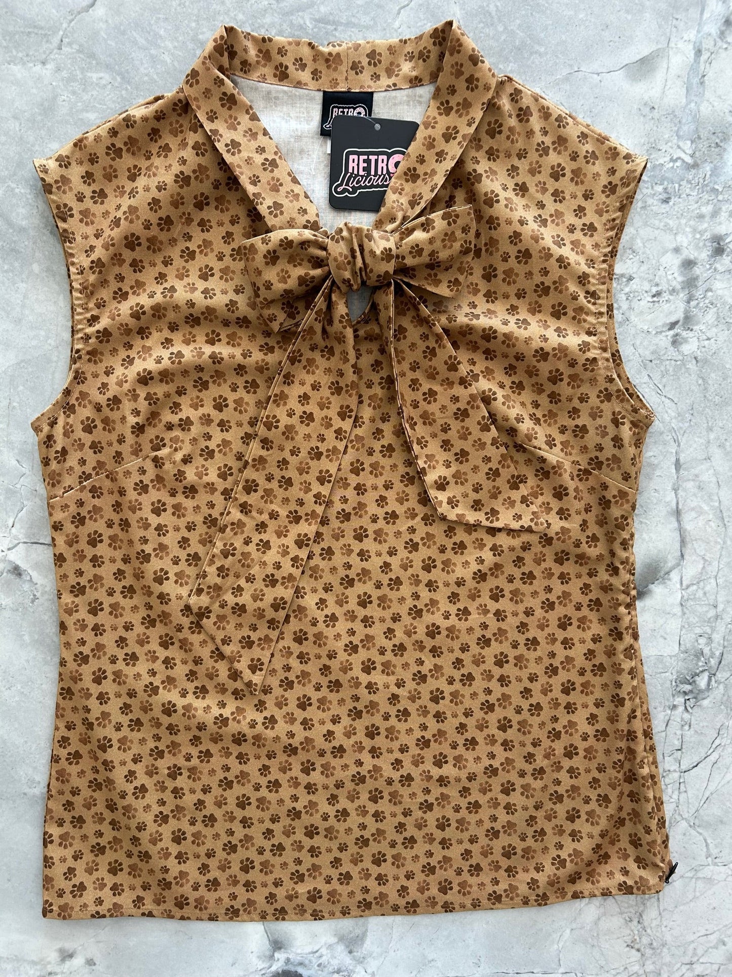 Paw Print Bow Top — Soul Flow Apparel